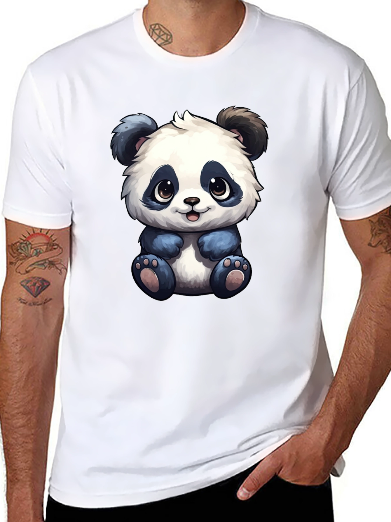 Cute Panda Bear Graphic T-Shirt