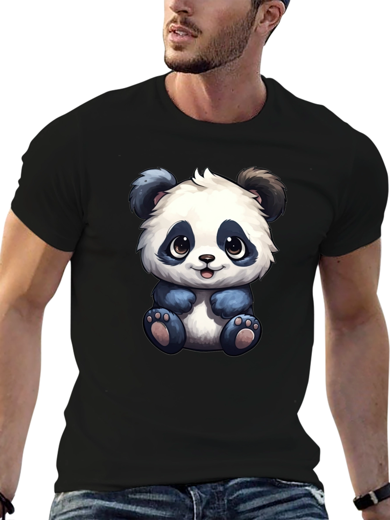 Cute Panda Bear Graphic T-Shirt