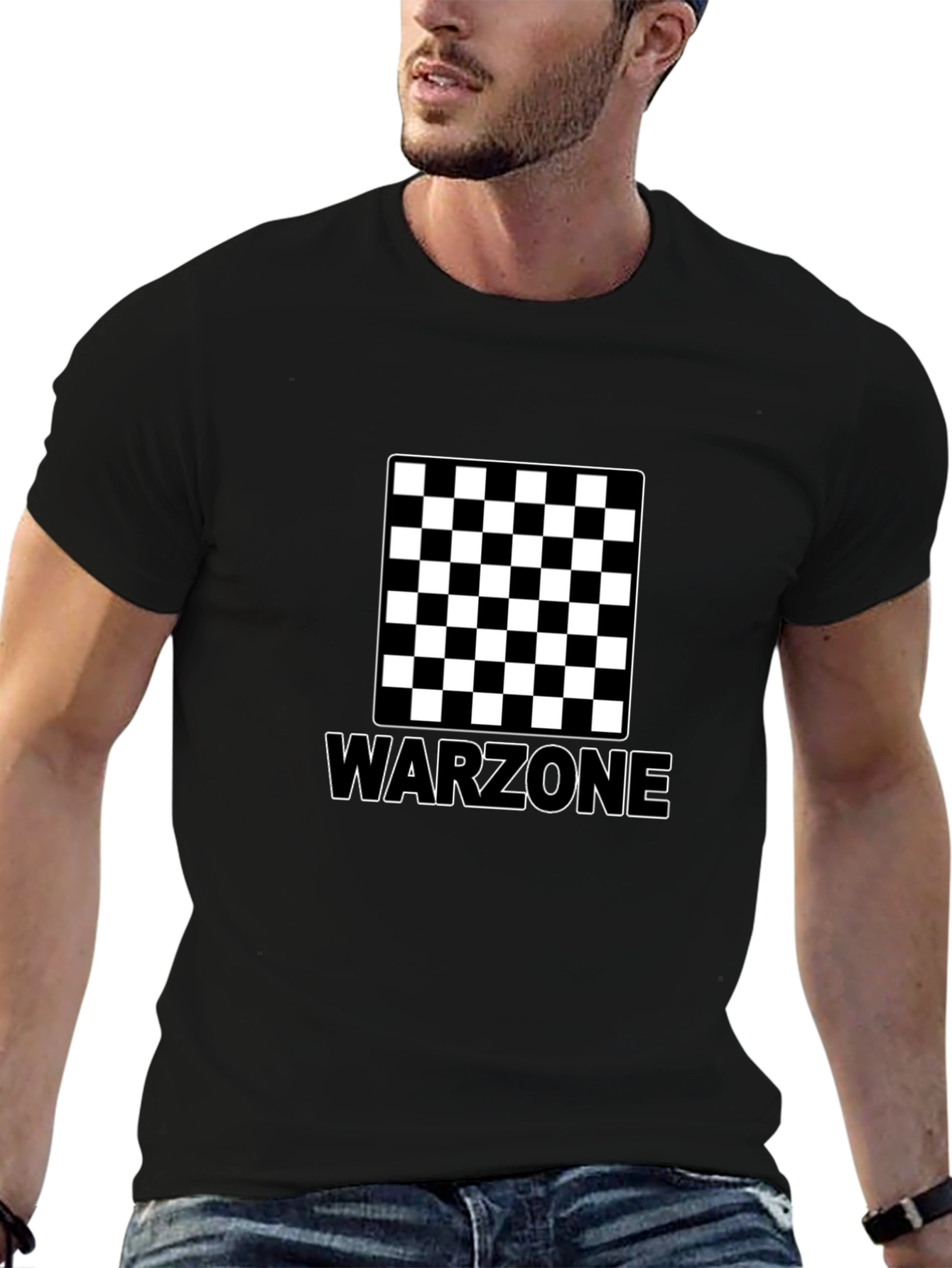 Warzone Checkerboard Black T-Shirt