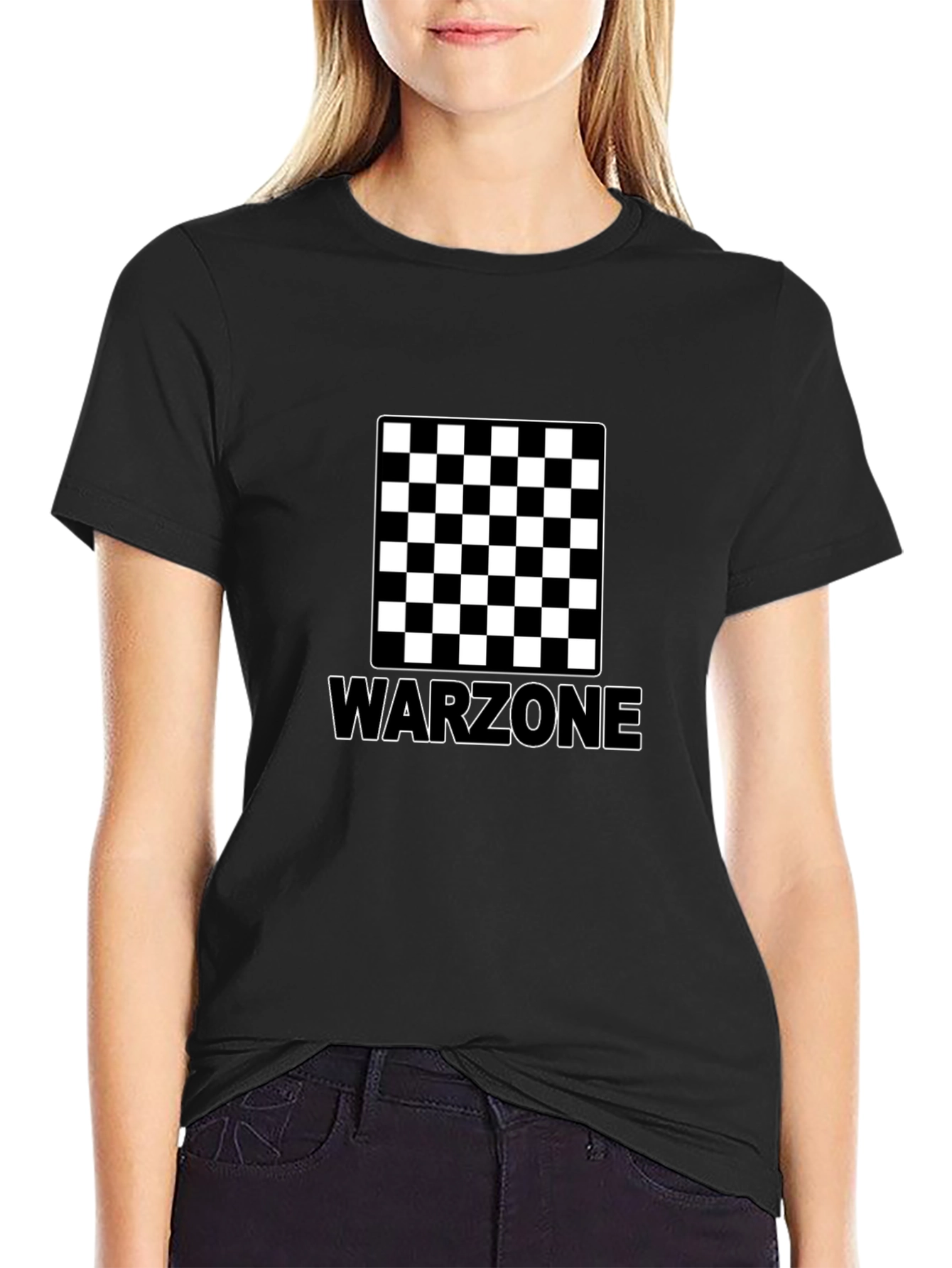 Warzone Checkerboard Black T-Shirt
