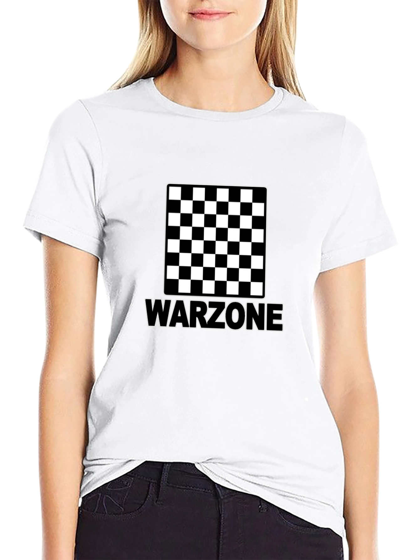 Warzone Checkerboard Black T-Shirt
