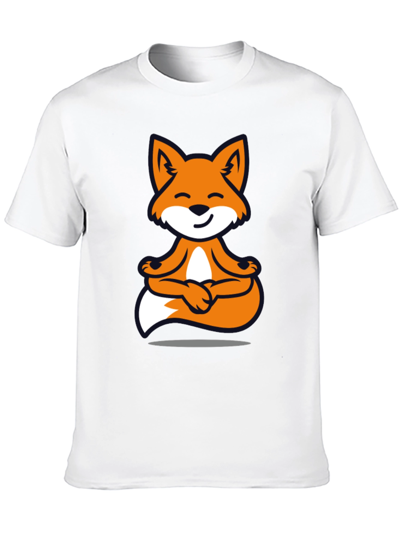 Meditating Fox T-Shirt - Zen Style