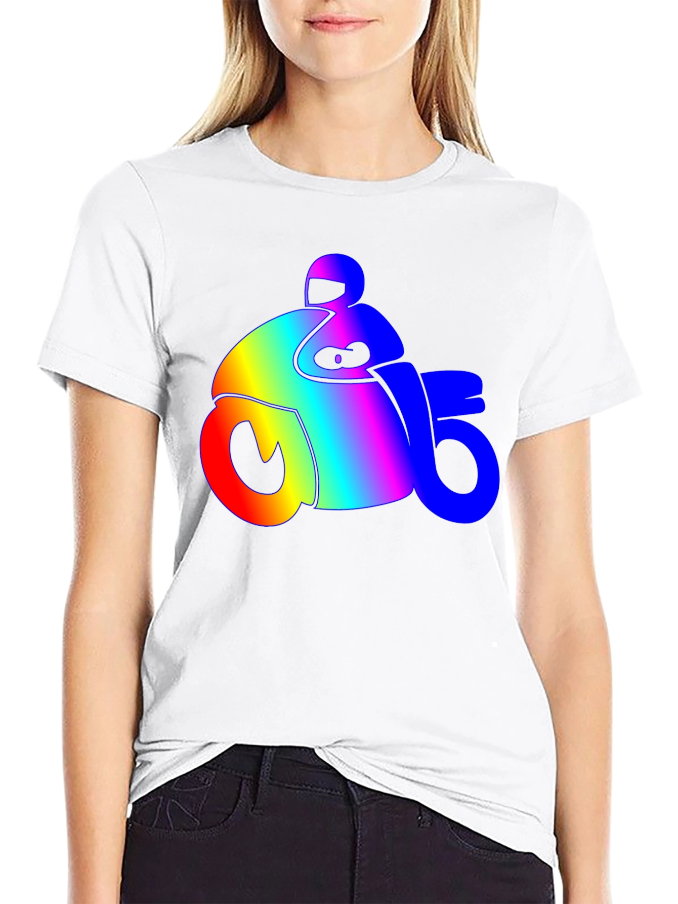 Rainbow Motorcycle T-Shirt