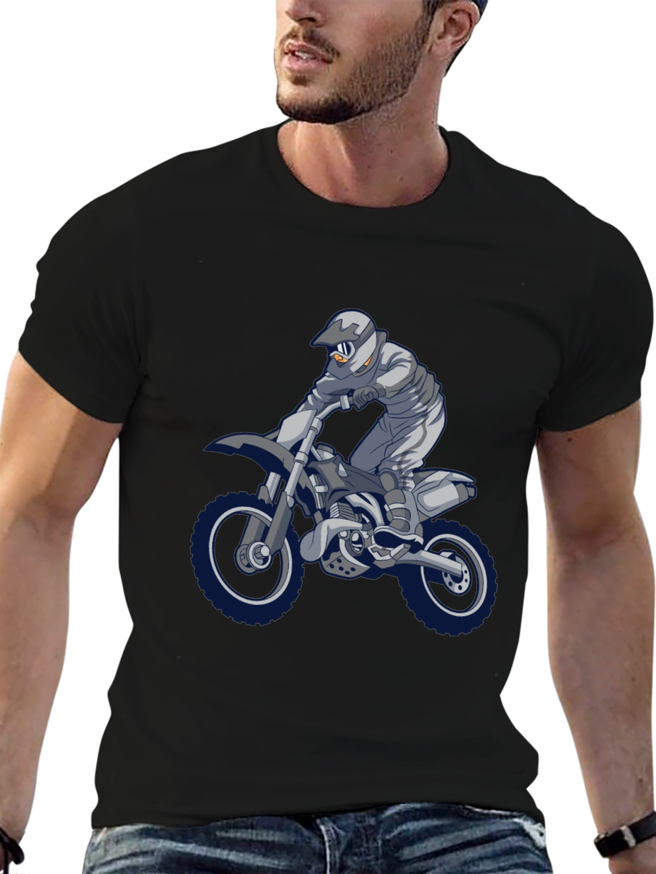 Dirt Bike Rider Graphic T-Shirt
