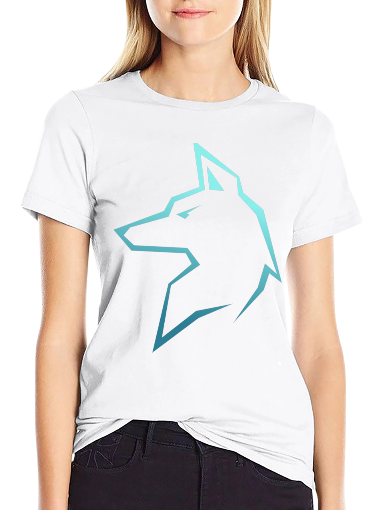 Cool Wolf Graphic Black T-Shirt