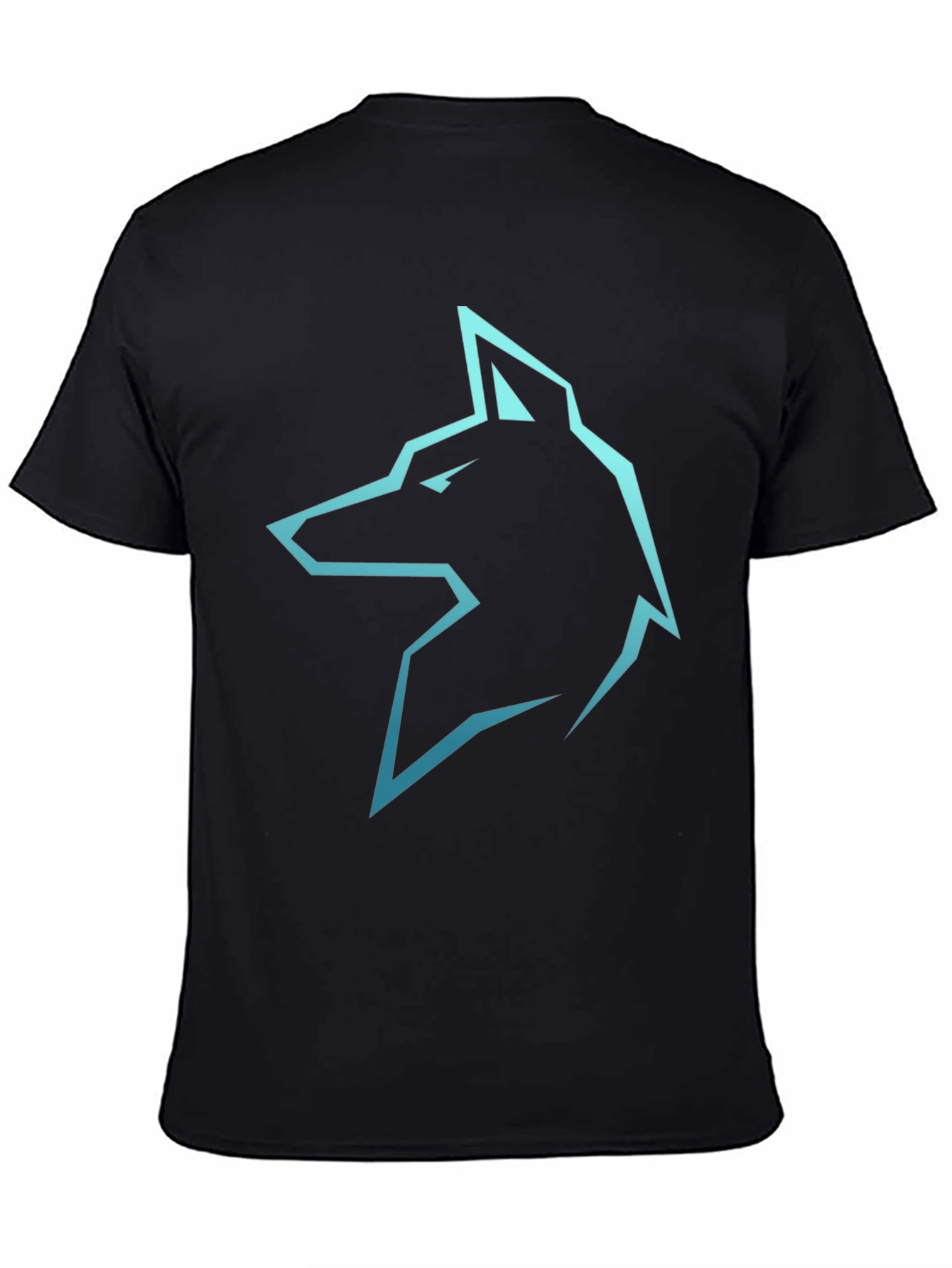 Cool Wolf Graphic Black T-Shirt