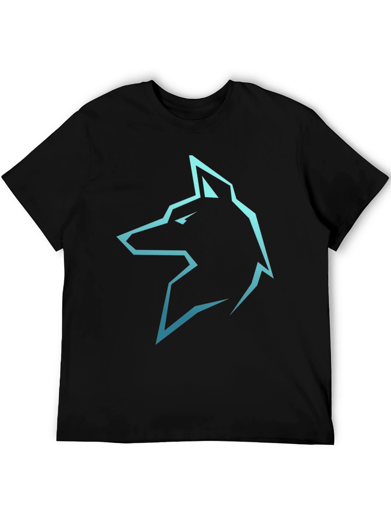 Cool Wolf Graphic Black T-Shirt