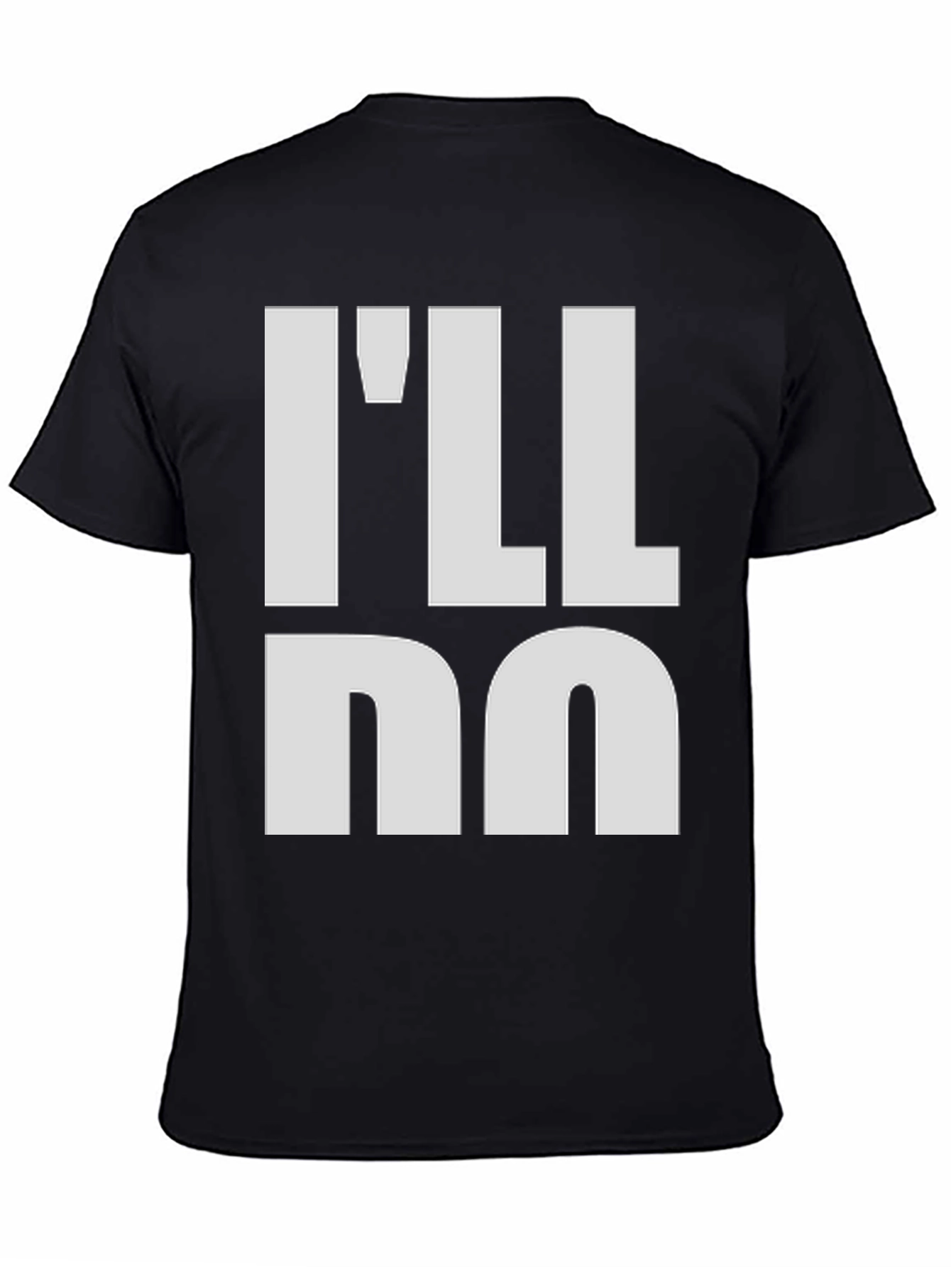 Ill Do Me Mens Black Graphic T-Shirt
