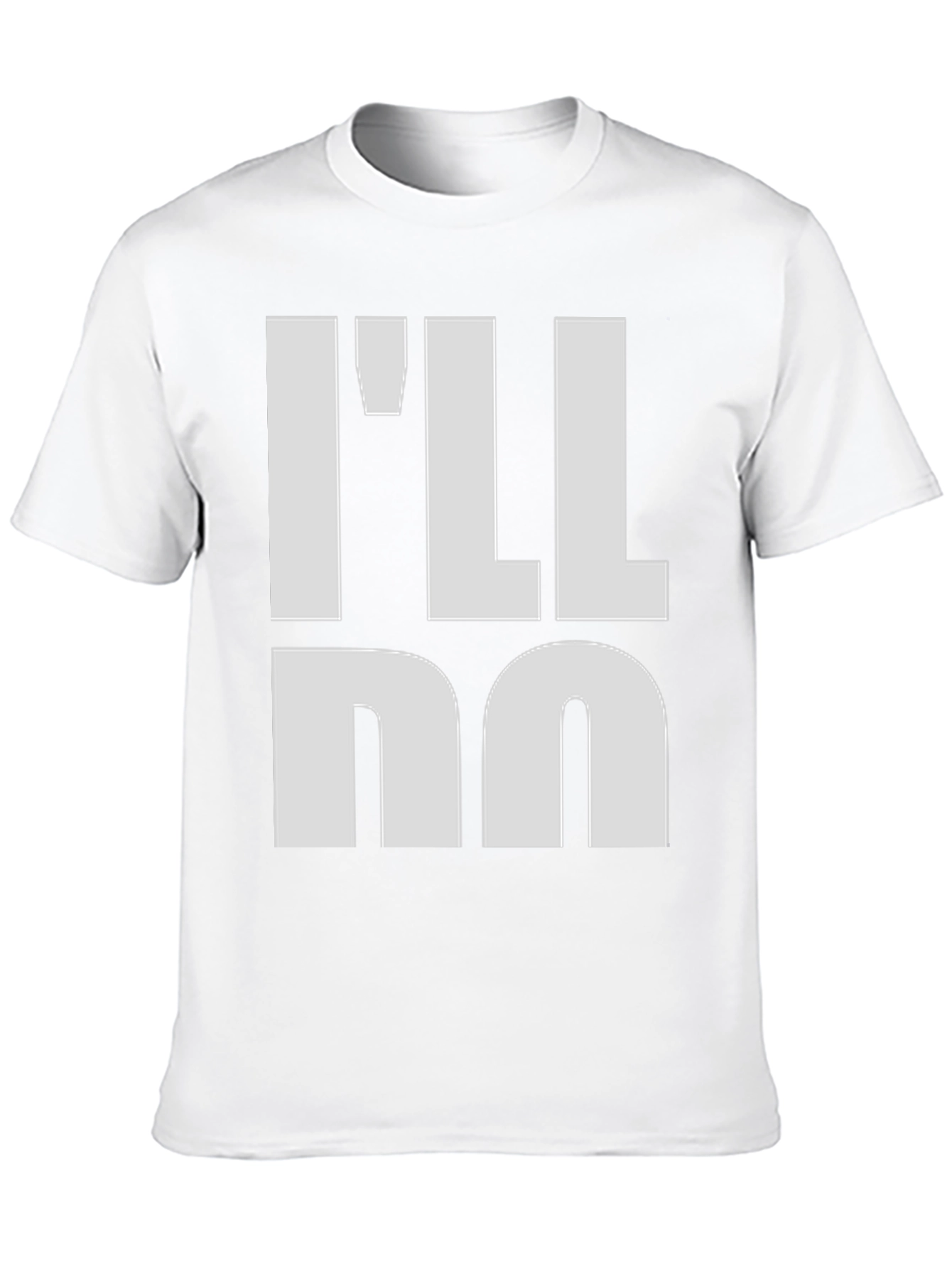 Ill Do Me Mens Black Graphic T-Shirt