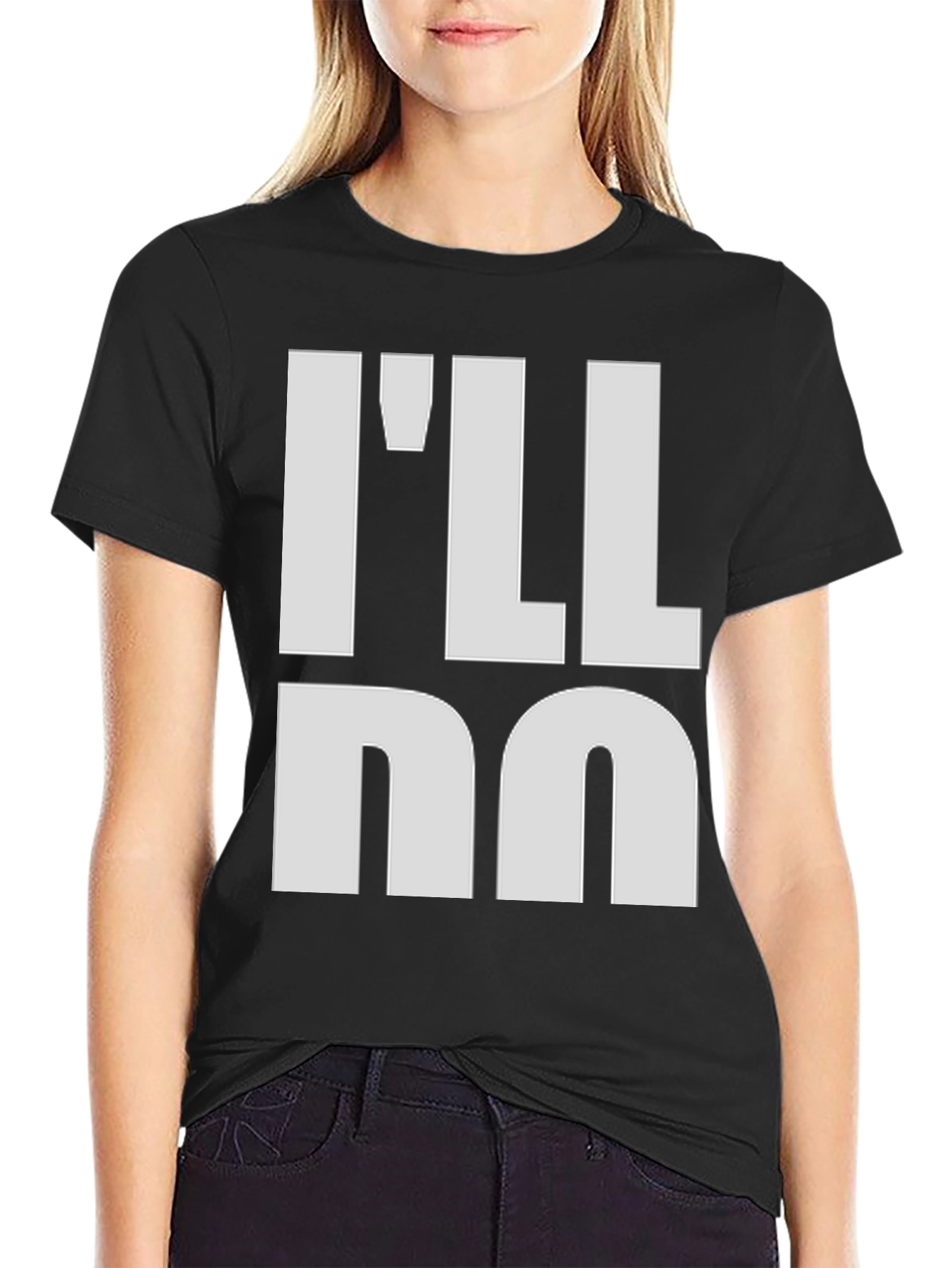 Ill Do Me Mens Black Graphic T-Shirt