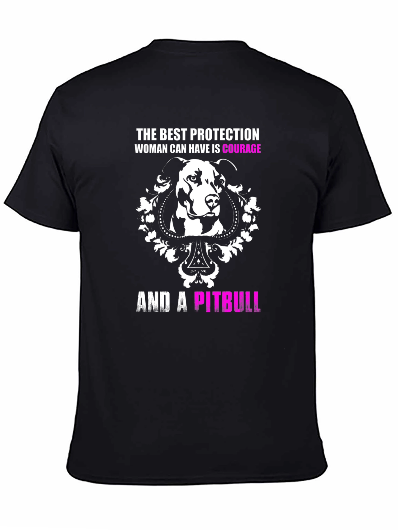 Courage and a Pitbull Graphic T-Shirt