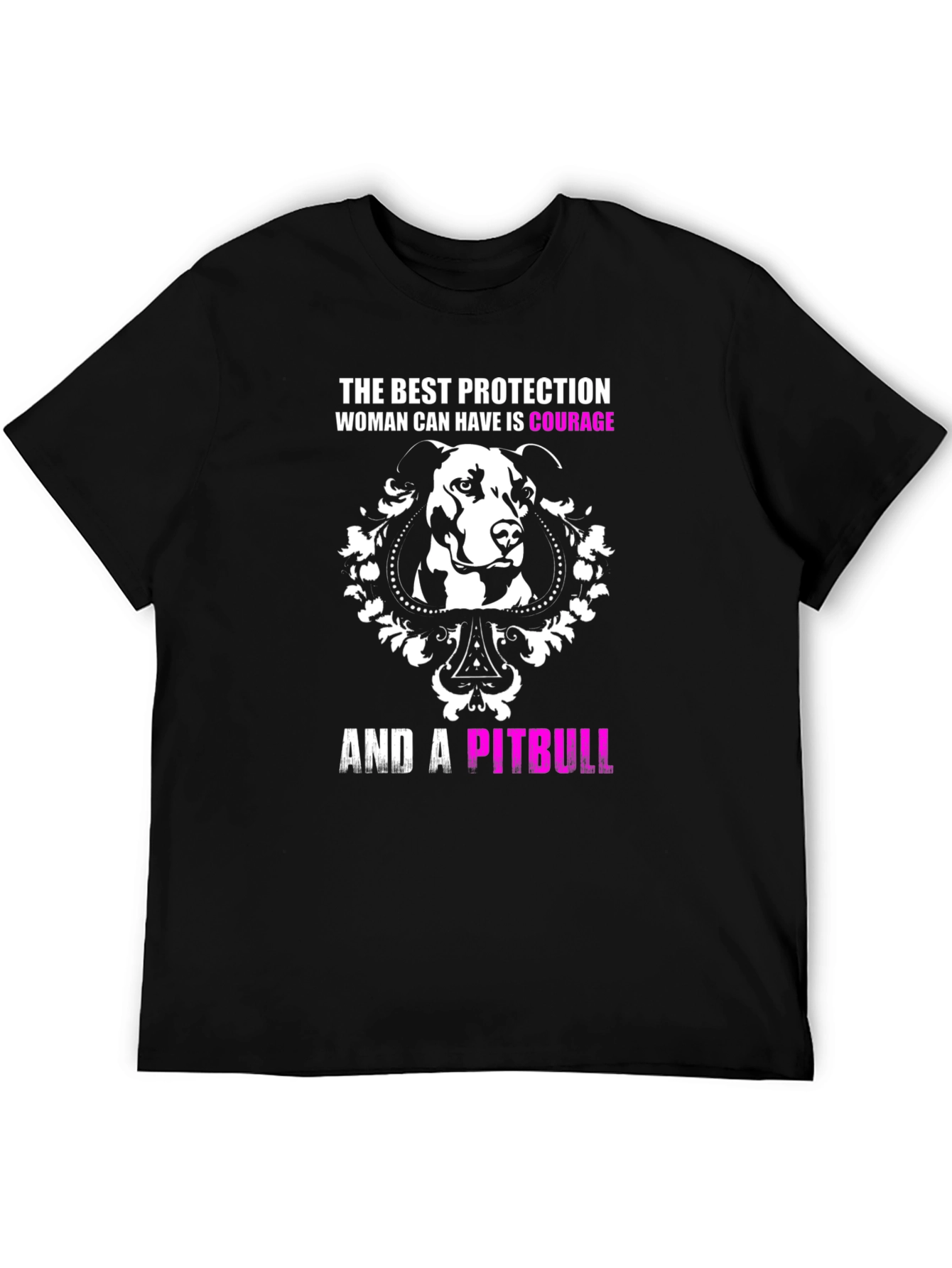 Courage and a Pitbull Graphic T-Shirt