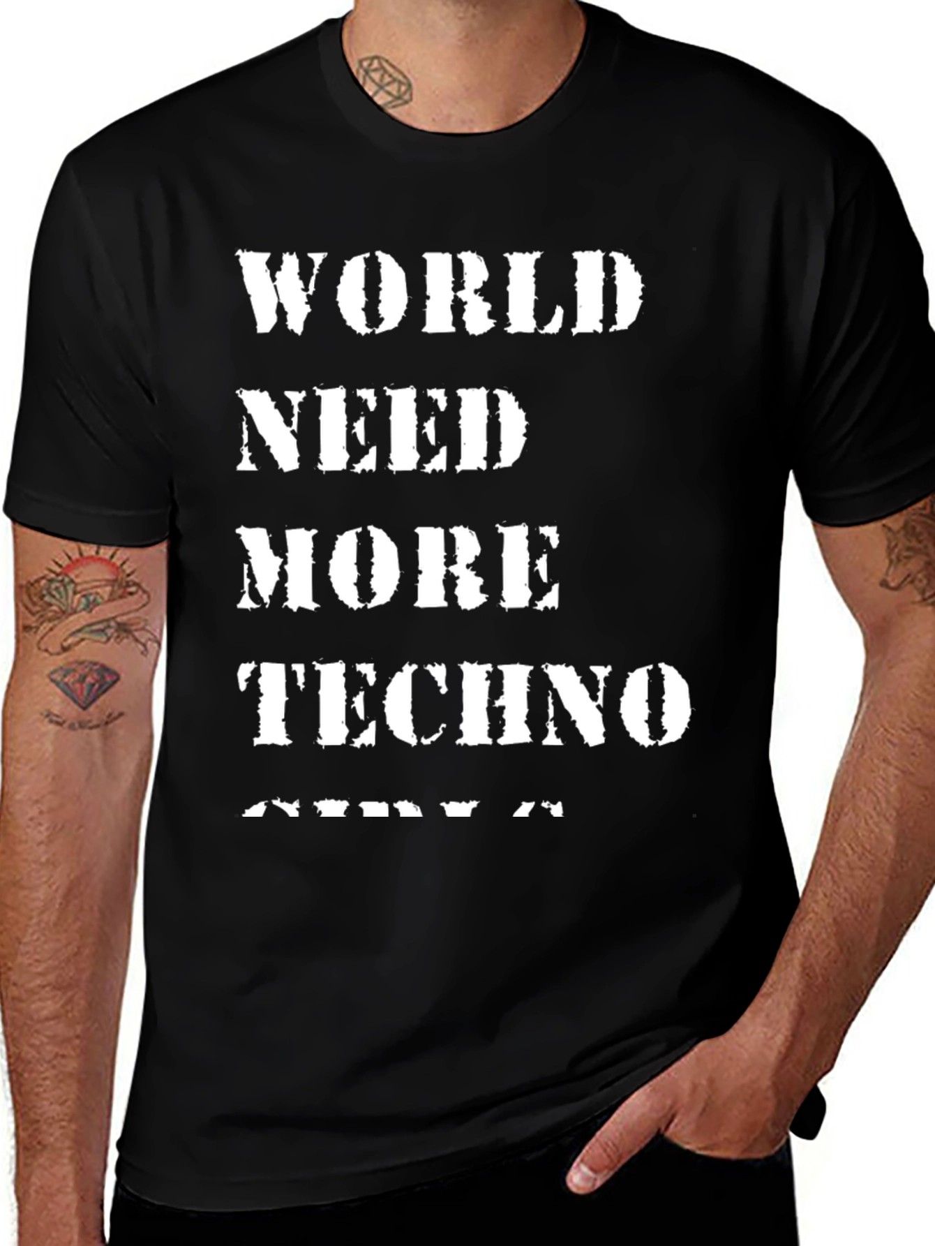 World Need More Techno Graphic Tee