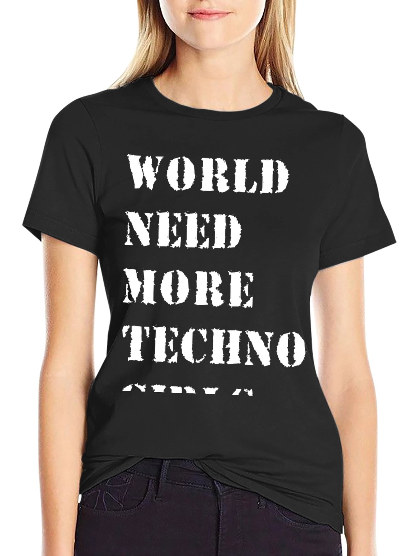 World Need More Techno Graphic Tee