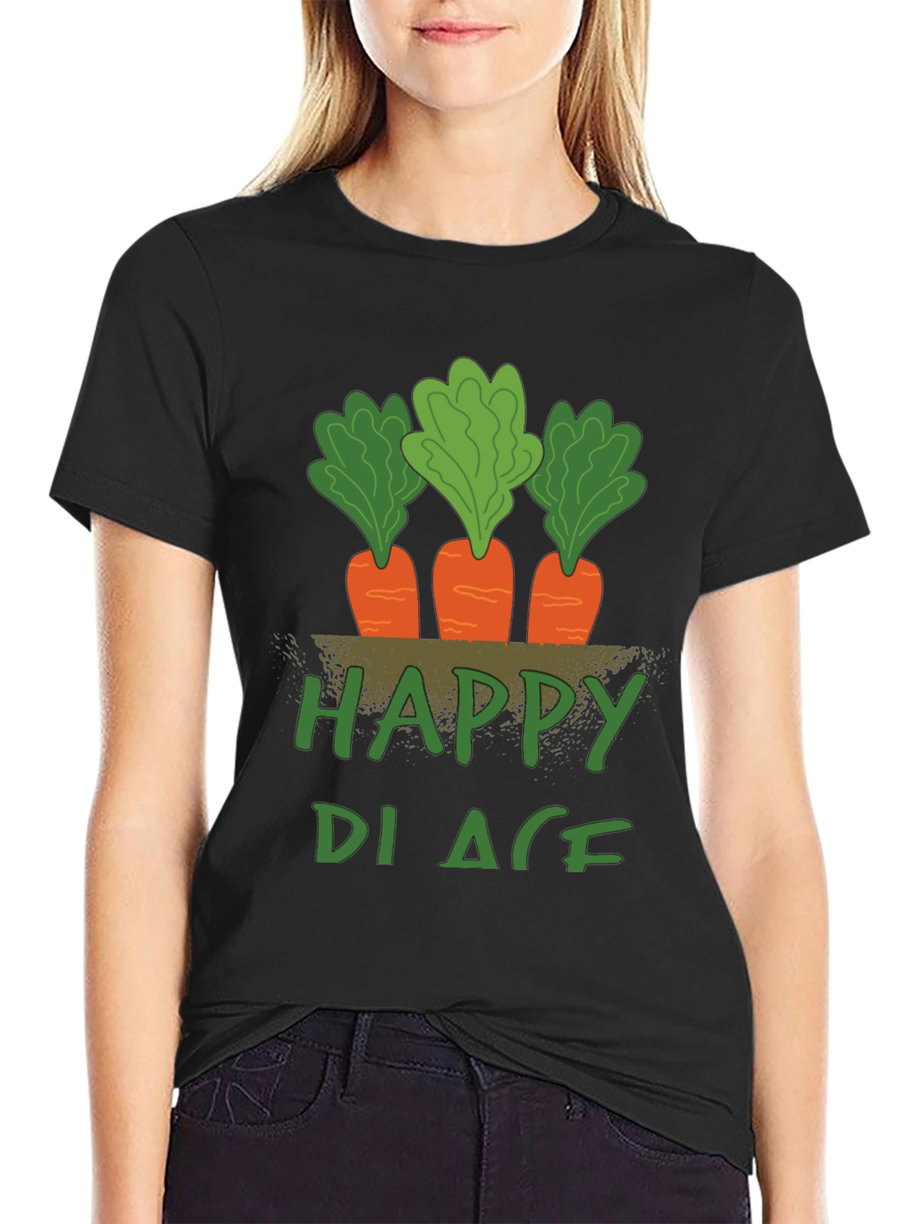 Happy Place Carrot Graphic Tee - Unisex