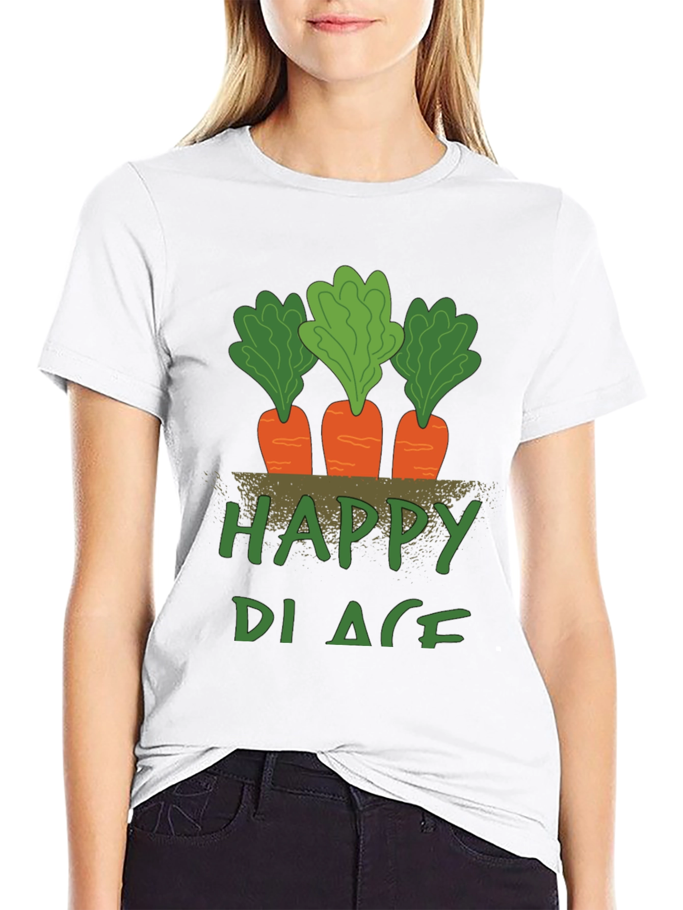 Happy Place Carrot Graphic Tee - Unisex
