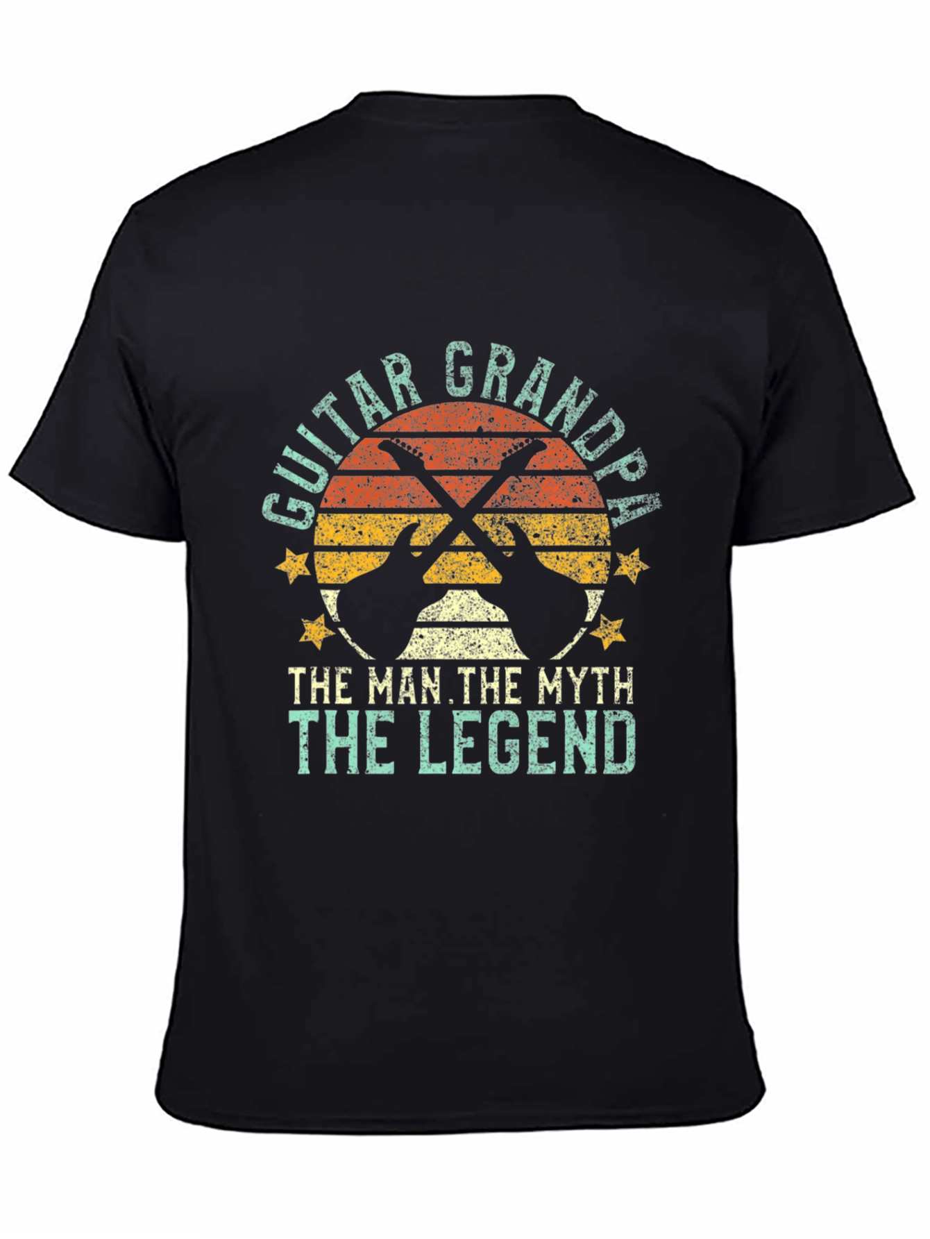Guitar Grandpa Graphic Tee: The Man Myth Legend T-Shirt