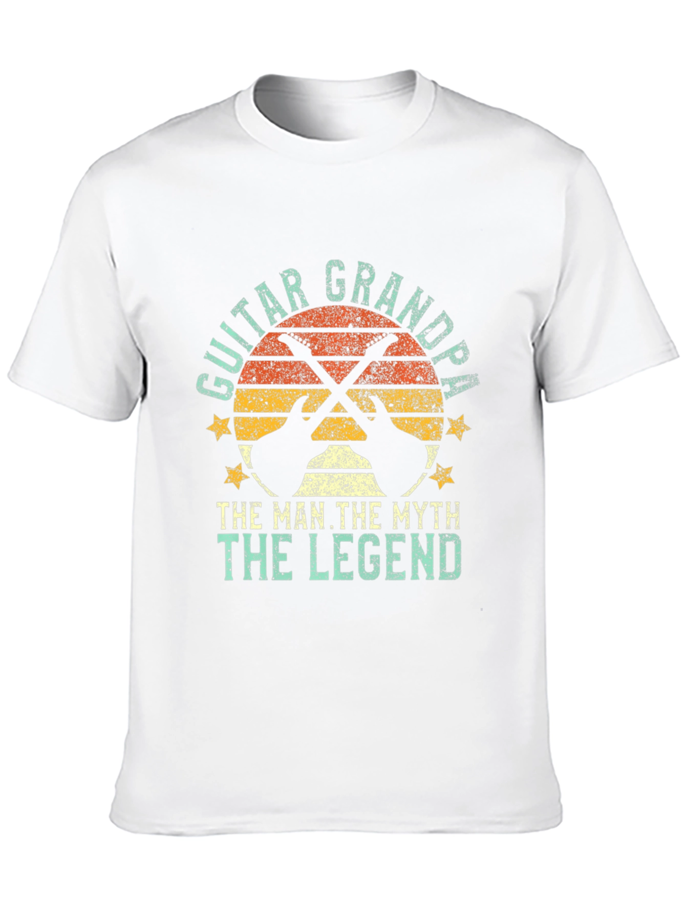 Guitar Grandpa Graphic Tee: The Man Myth Legend T-Shirt