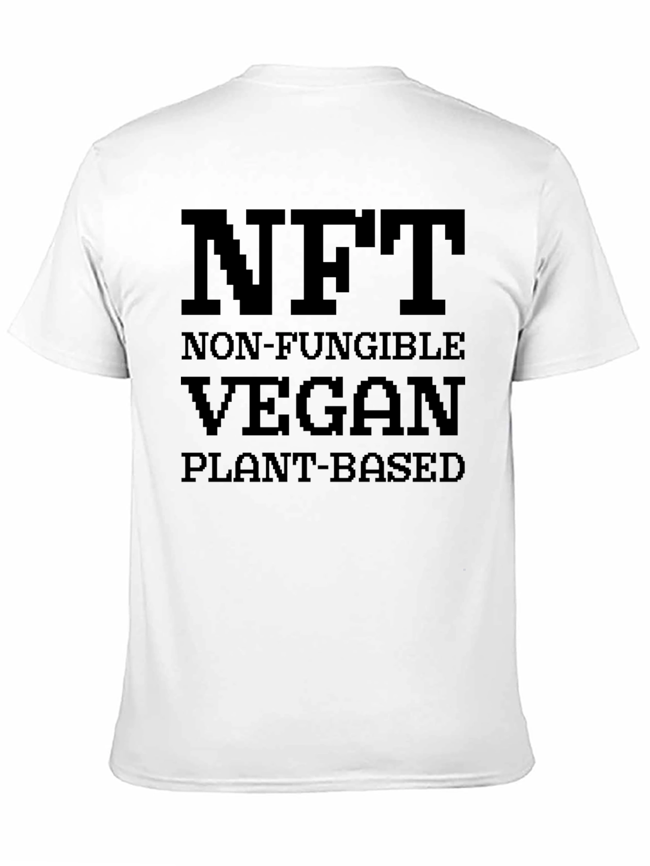 NFT Vegan Plant-Based Black T-Shirt