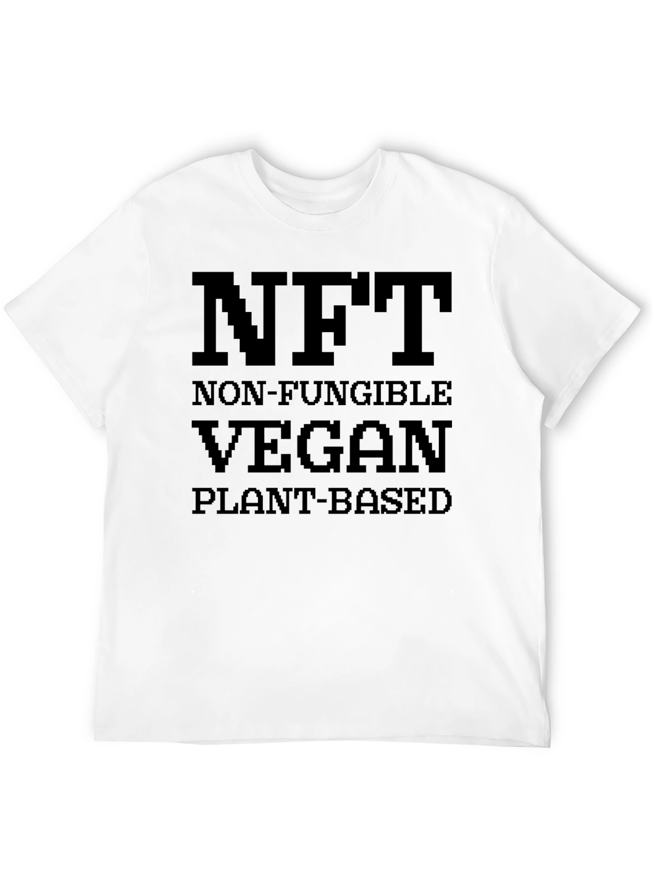 NFT Vegan Plant-Based Black T-Shirt