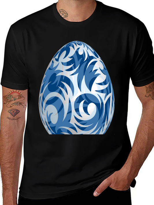 Blue Egg Graphic Tee - Unique Design