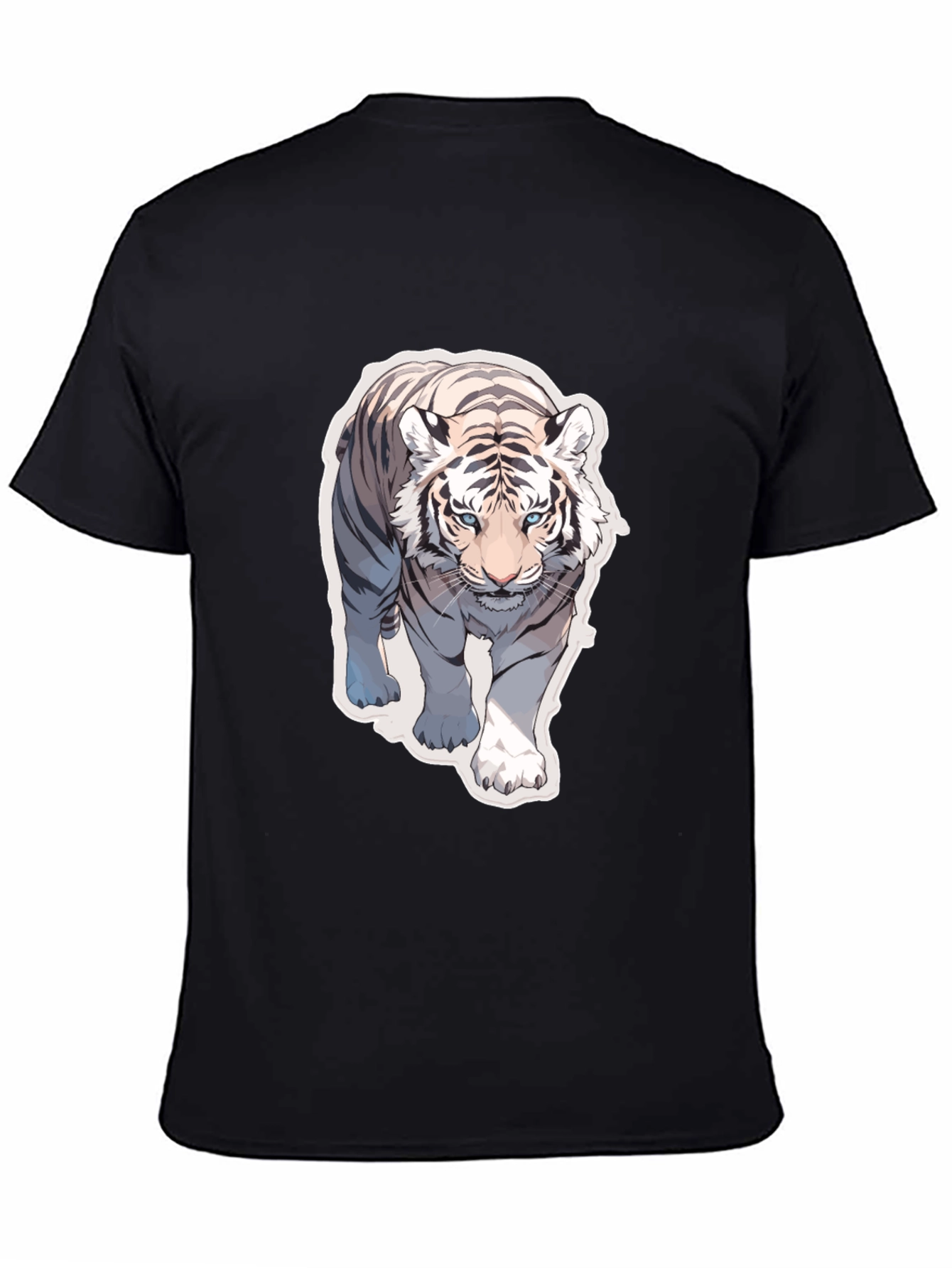 White Tiger Graphic Tee - Cool Animal Print Shirt