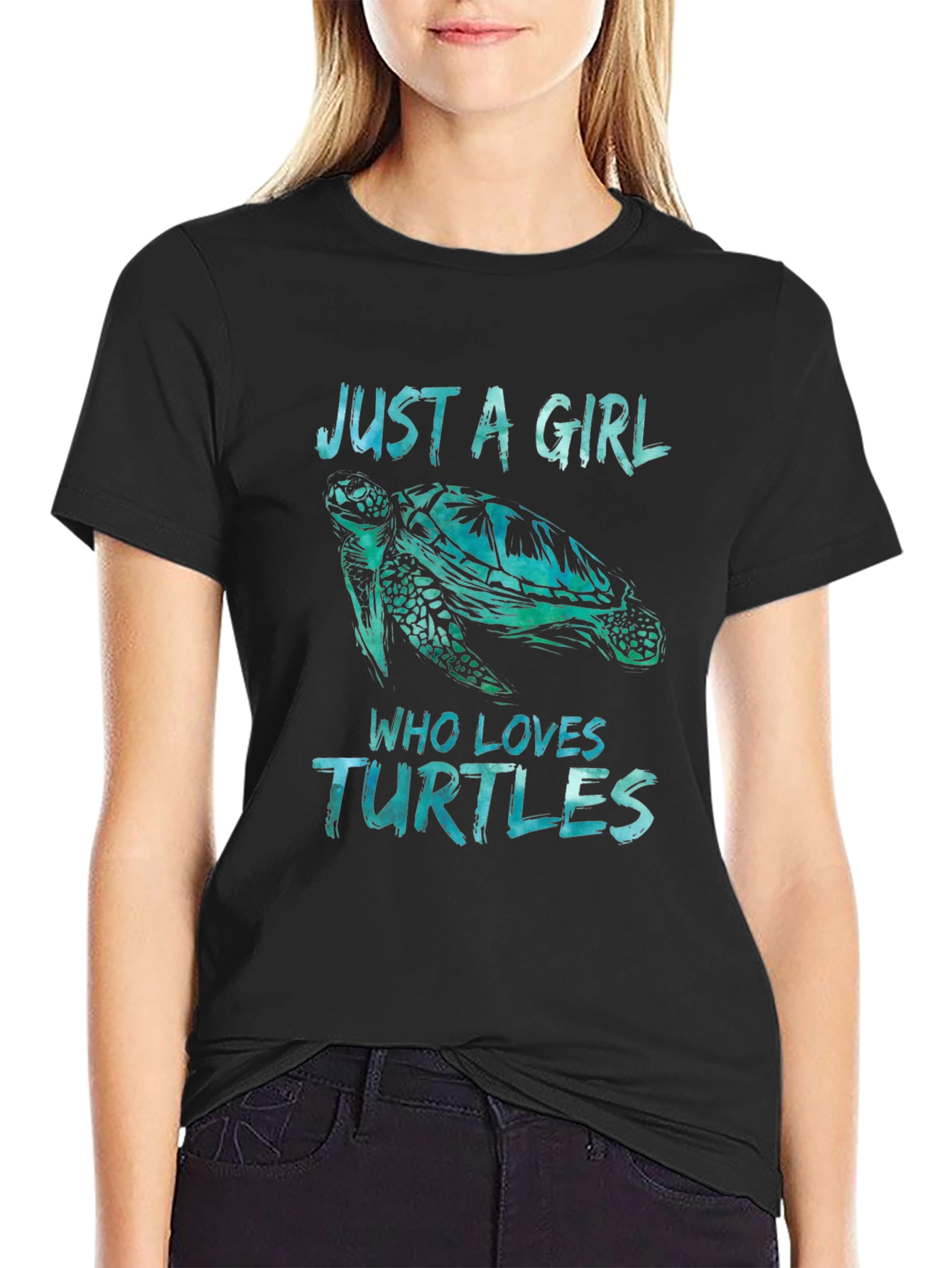 Just A Girl Who Loves Turtles Graphic Tee