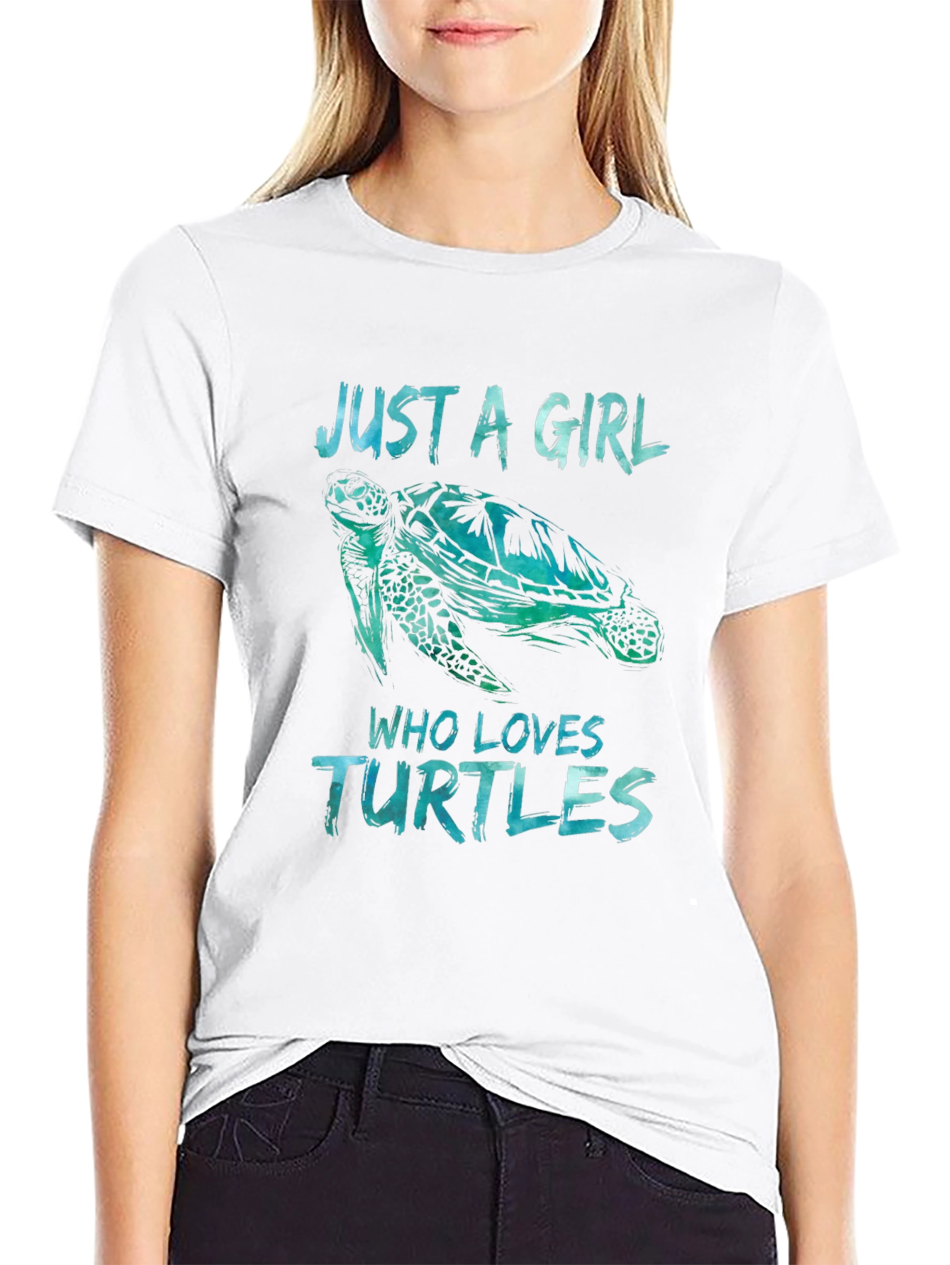 Just A Girl Who Loves Turtles Graphic Tee
