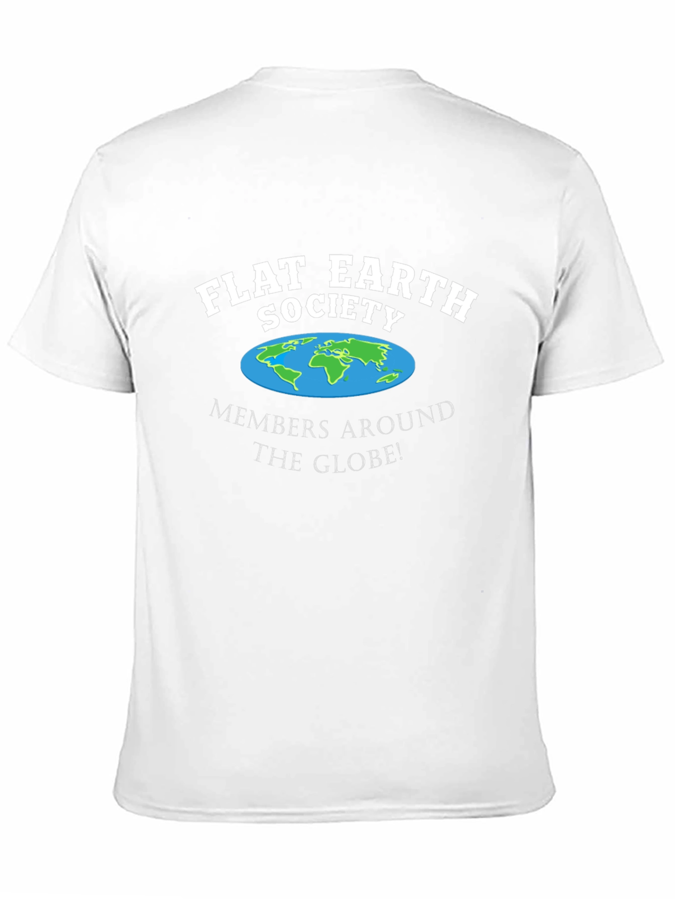 Flat Earth Society Black T-Shirt