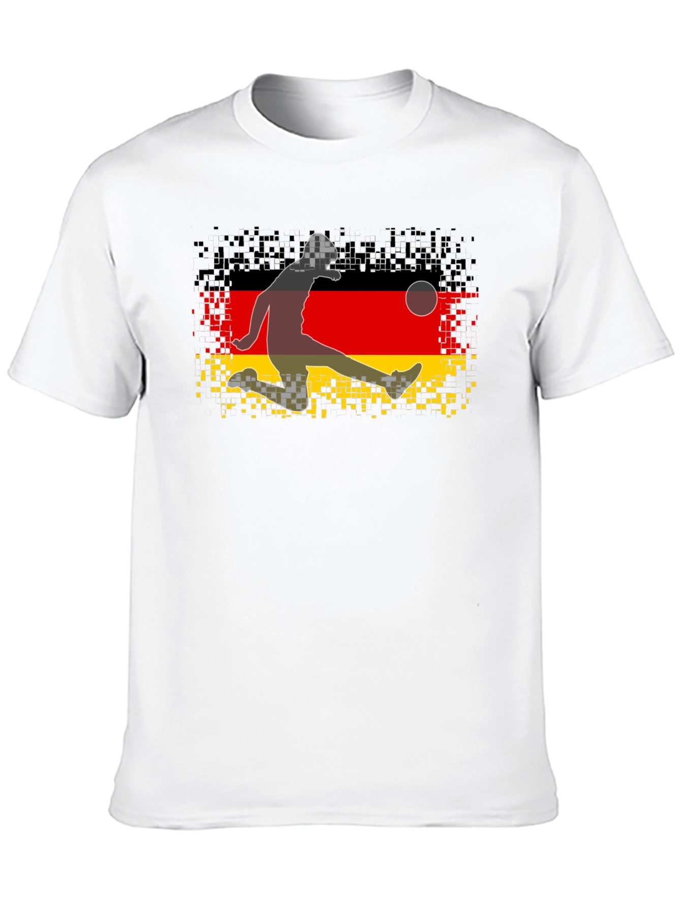 German Flag Soccer Player Graphic Tee