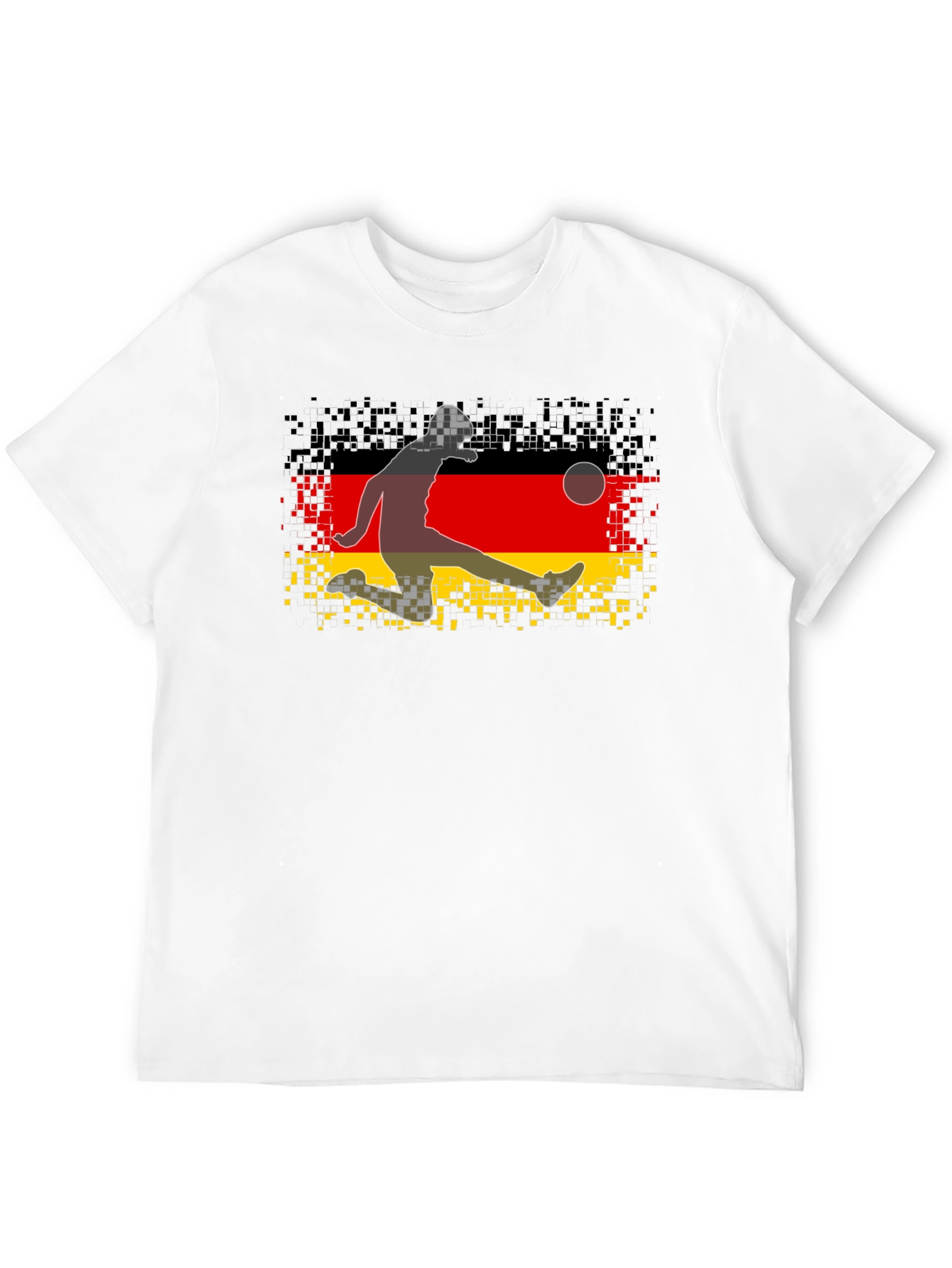 German Flag Soccer Player Graphic Tee