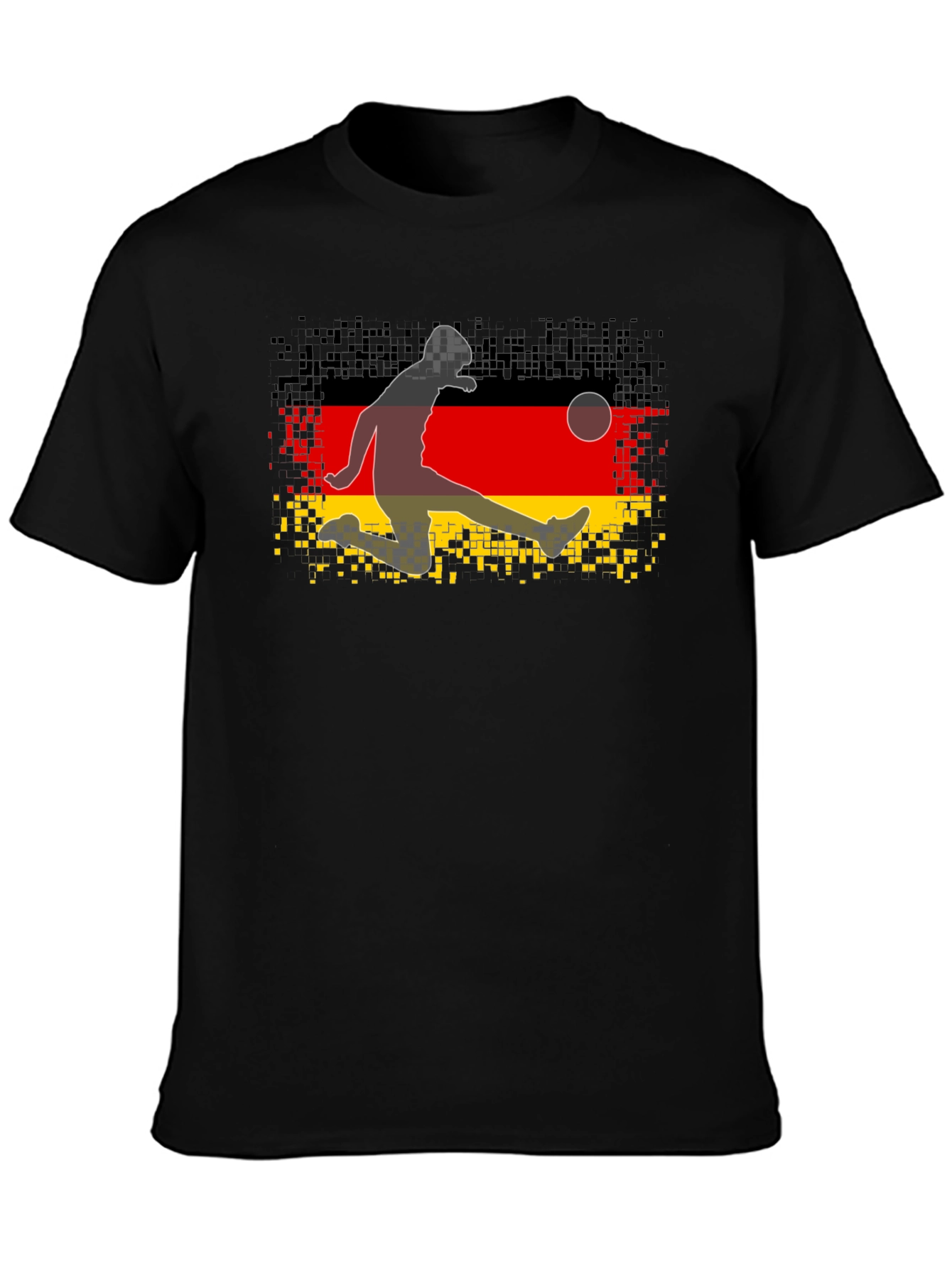 German Flag Soccer Player Graphic Tee