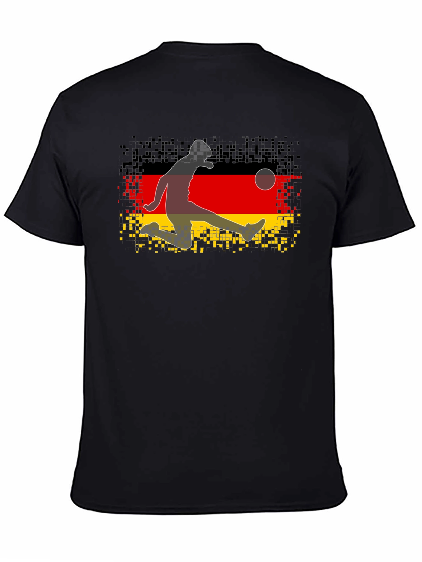 German Flag Soccer Player Graphic Tee