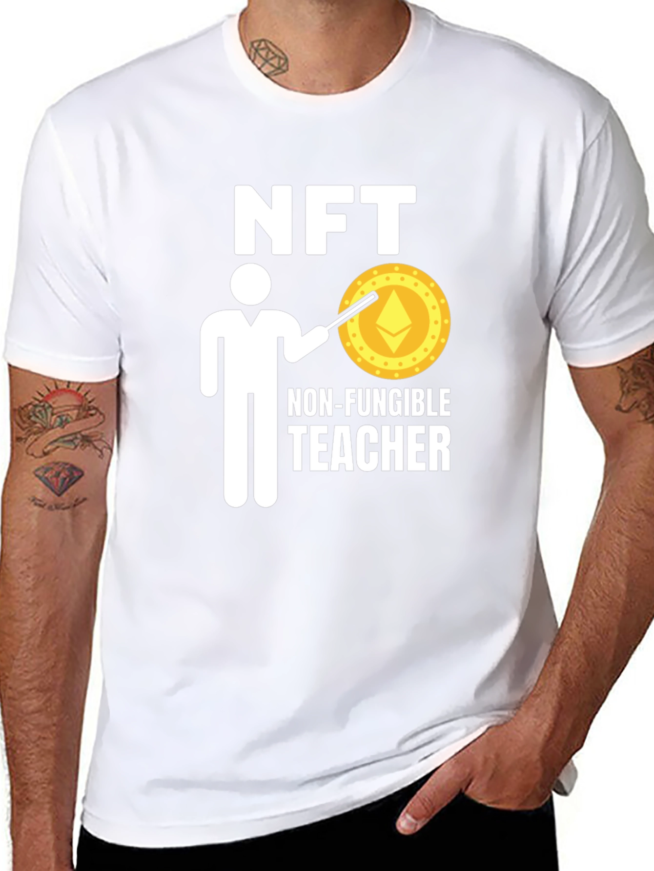 NFT Teacher Black T-Shirt - Crypto Education