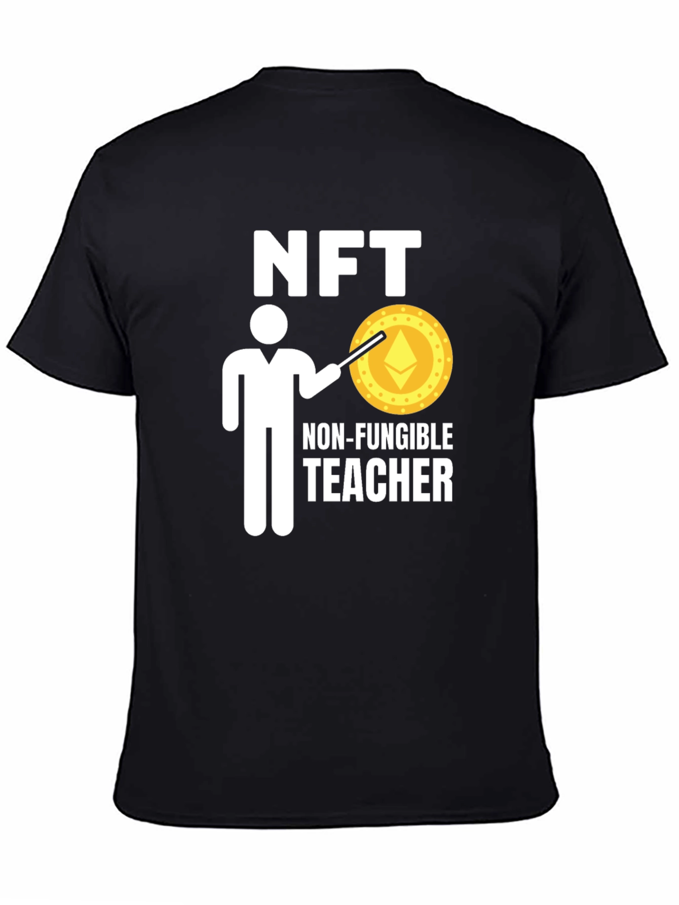 NFT Teacher Black T-Shirt - Crypto Education