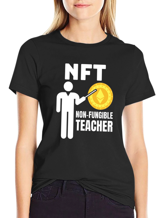 NFT Teacher Black T-Shirt - Crypto Education