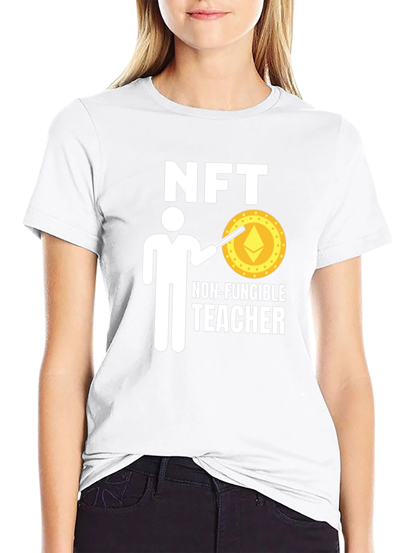 NFT Teacher Black T-Shirt - Crypto Education