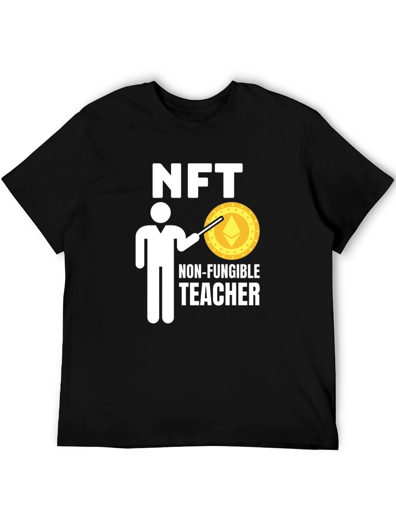 NFT Teacher Black T-Shirt - Crypto Education
