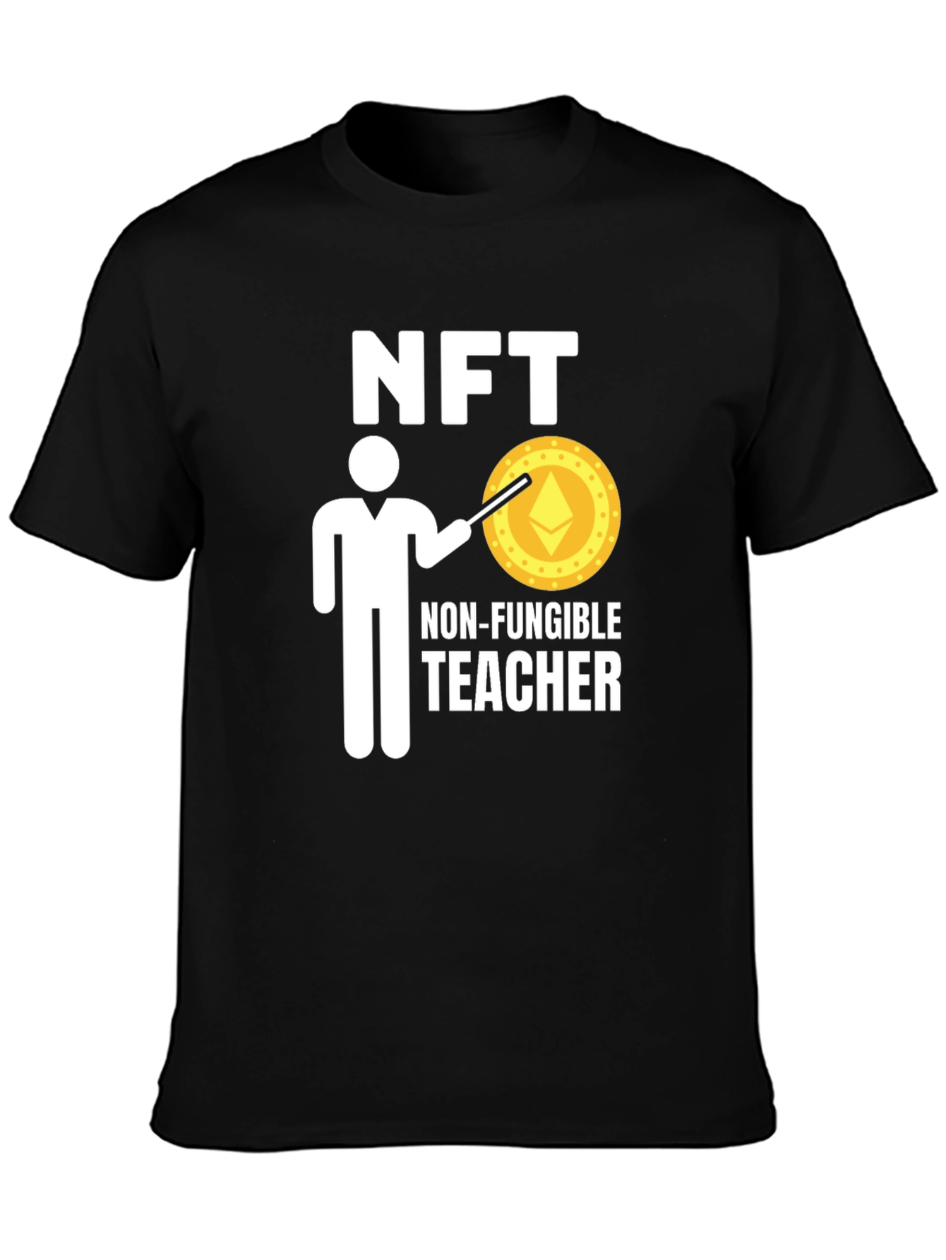 NFT Teacher Black T-Shirt - Crypto Education