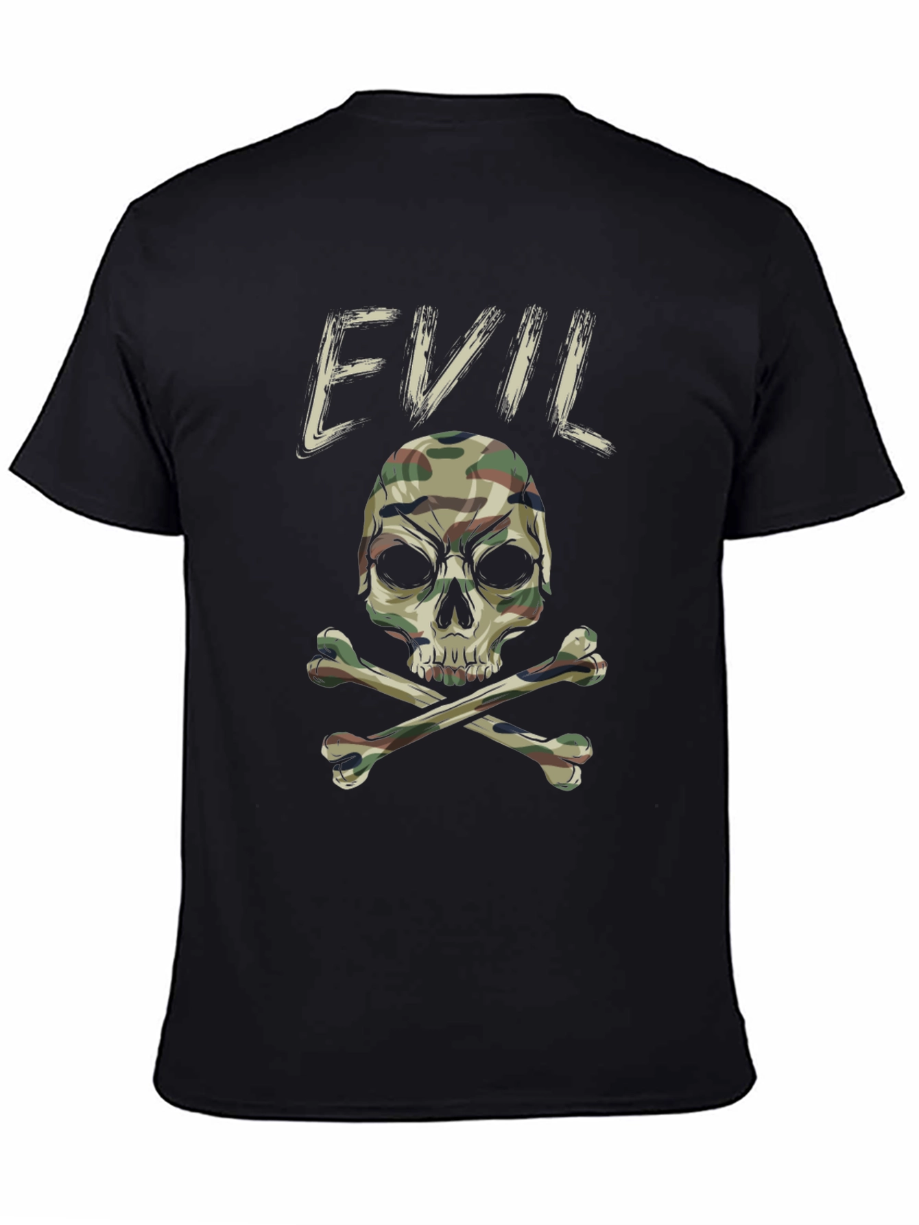 Evil Camo Skull T-Shirt