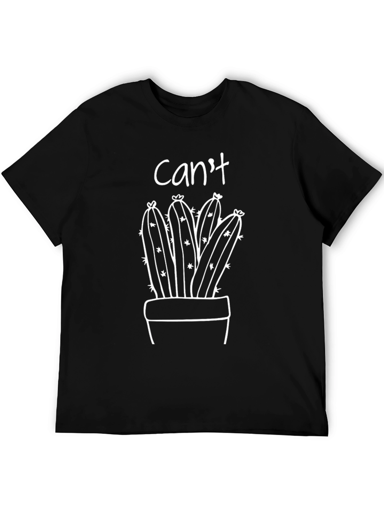 Cant Touch This Cactus Black T-Shirt