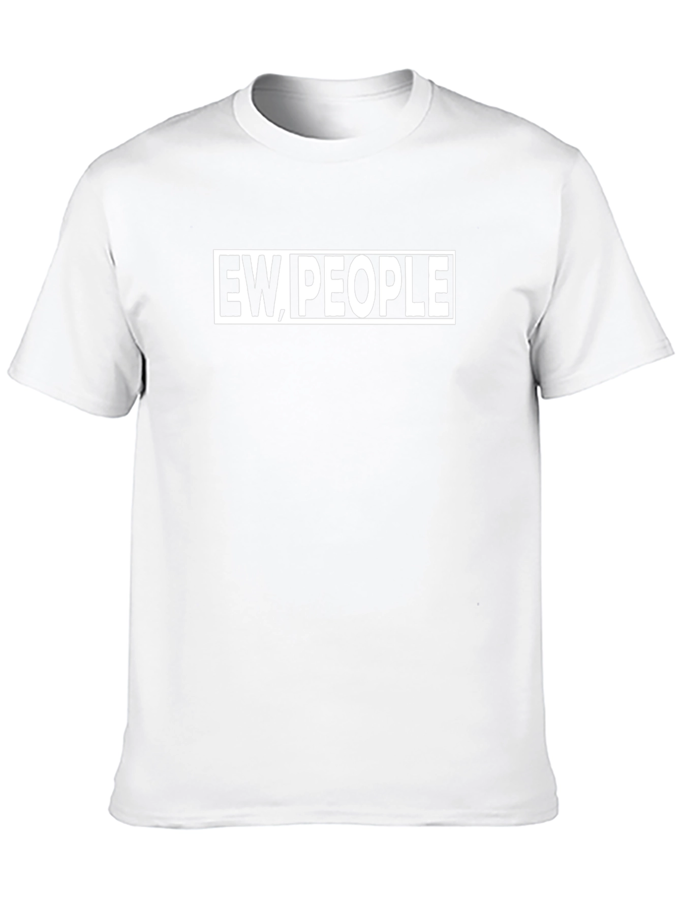 Ew People Graphic Tee - Black Cotton T-Shirt