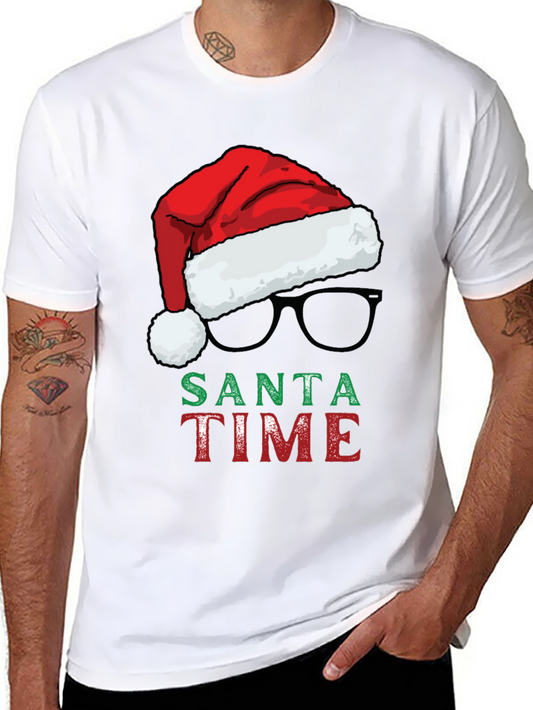 Santa Time Graphic T-Shirt Holiday Apparel