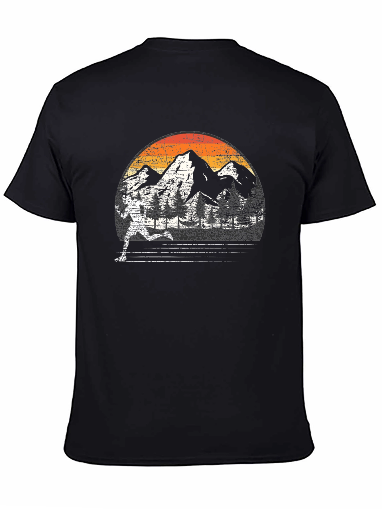 Retro Mountain Runner Graphic Tee