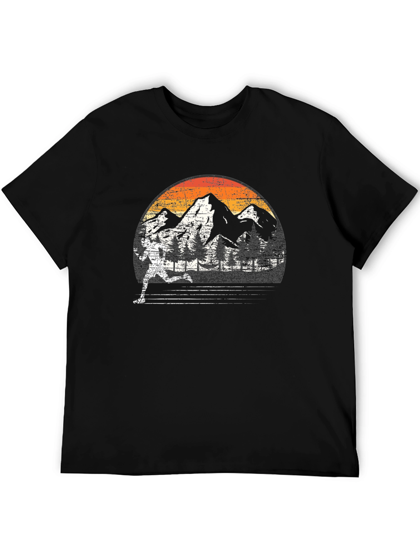 Retro Mountain Runner Graphic Tee