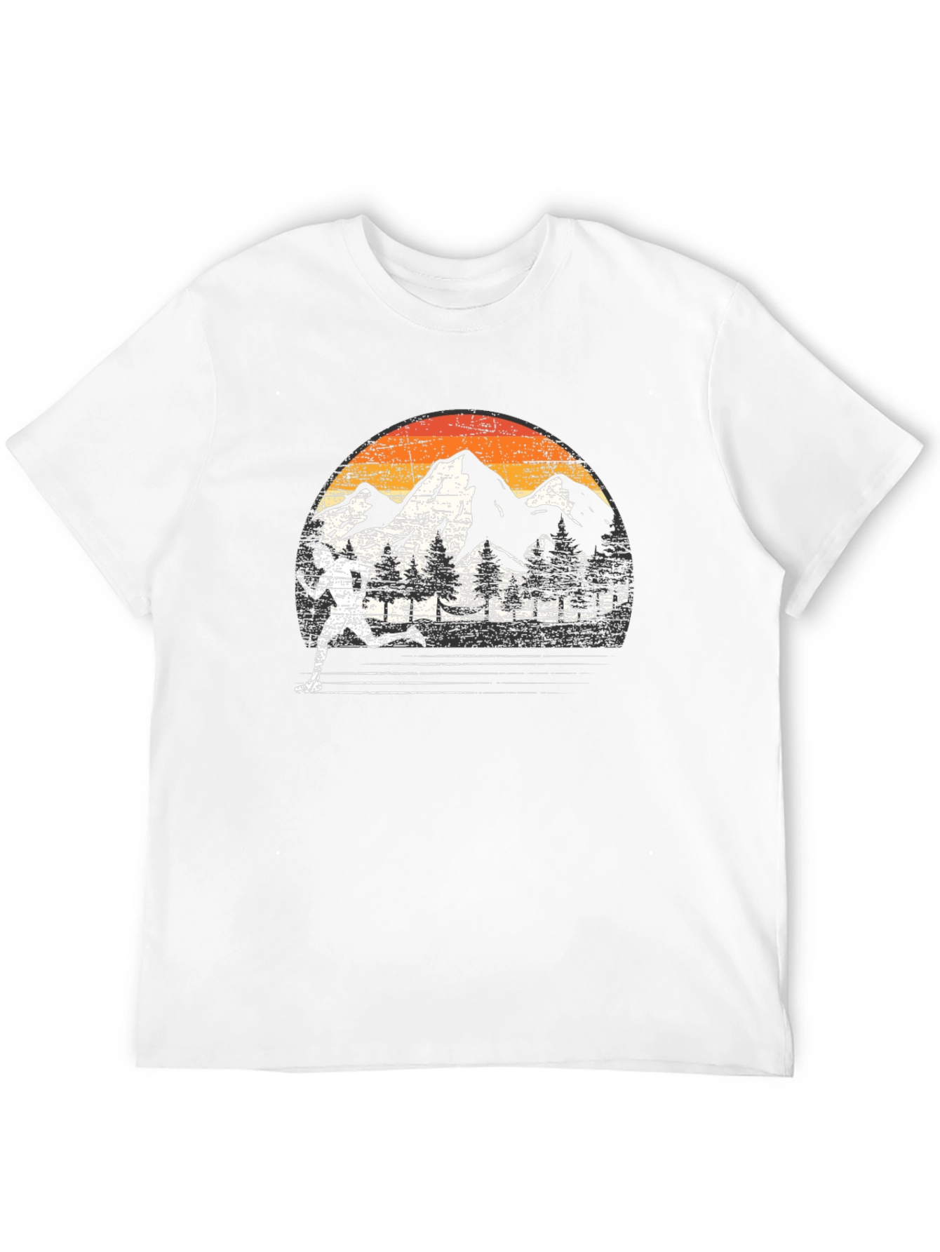 Retro Mountain Runner Graphic Tee