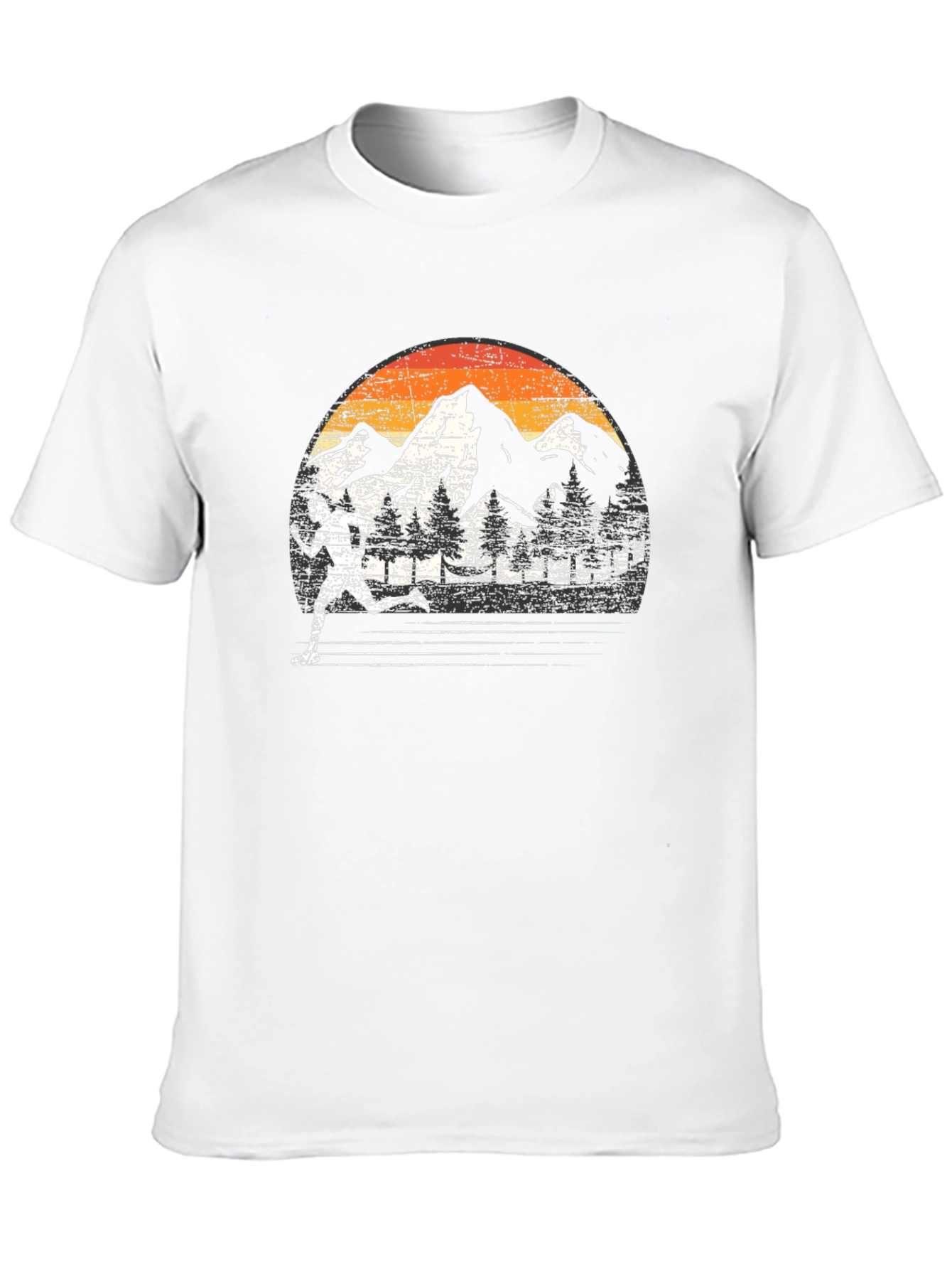 Retro Mountain Runner Graphic Tee