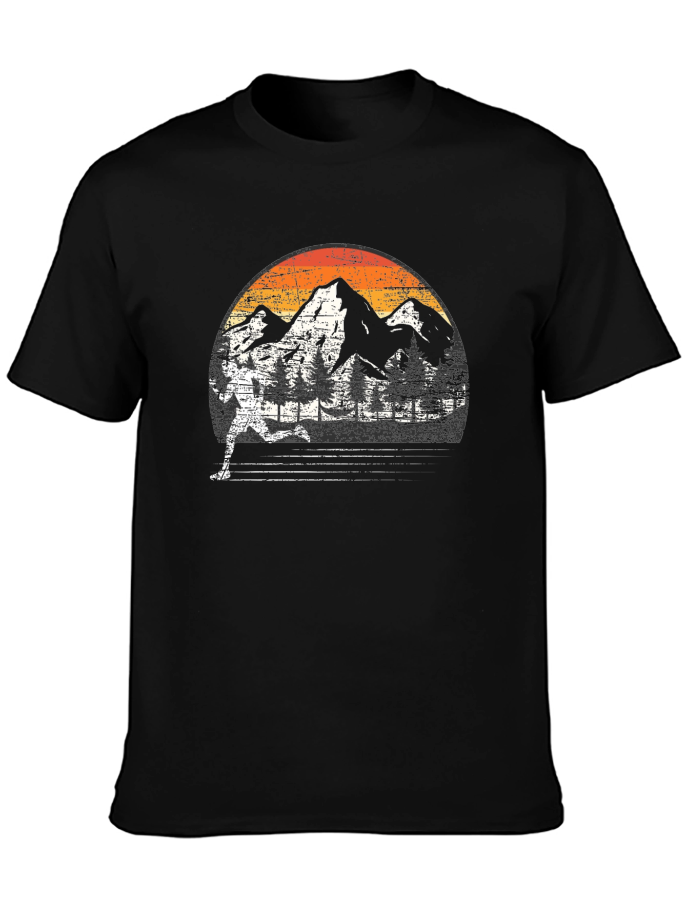 Retro Mountain Runner Graphic Tee