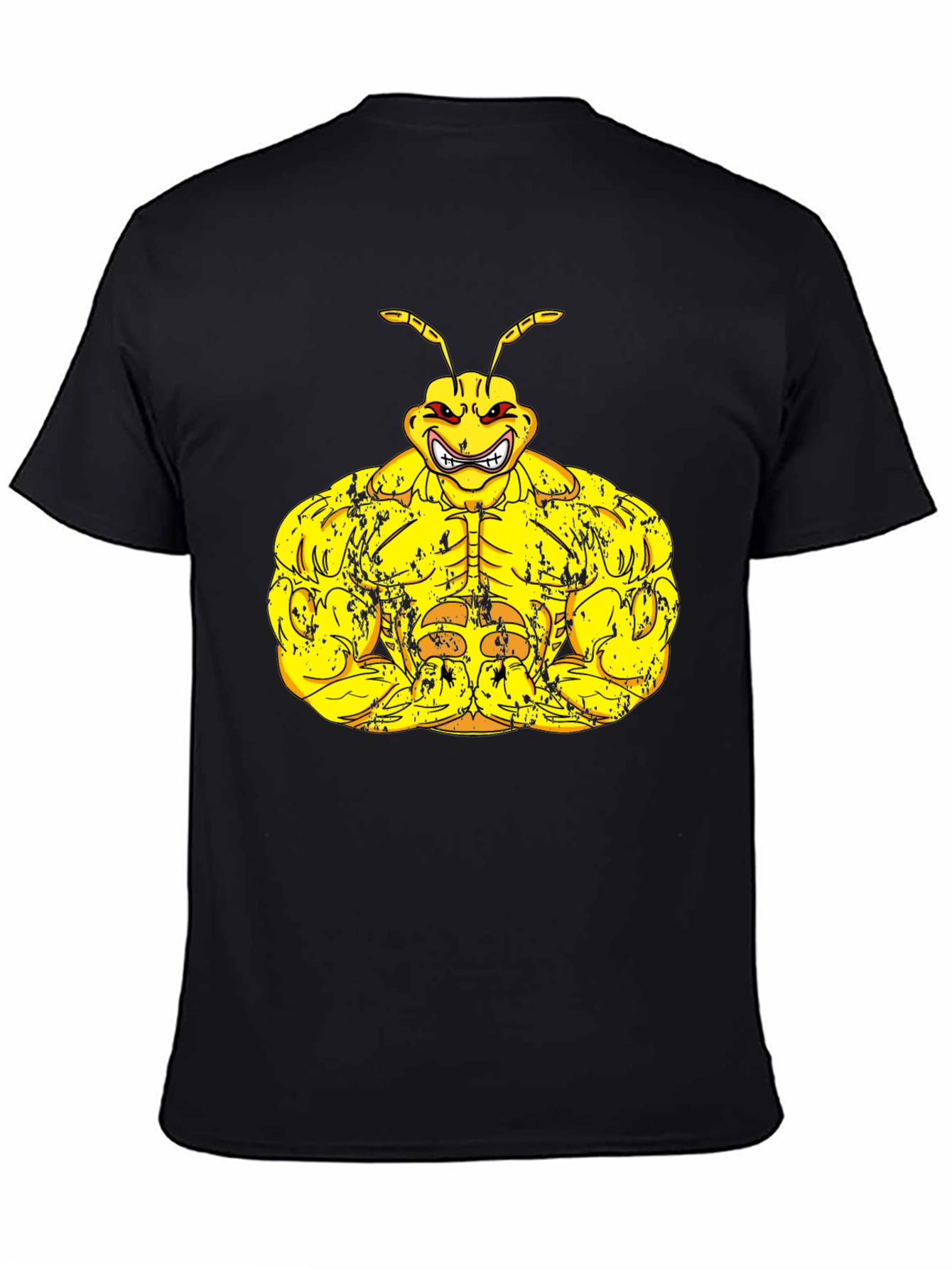Muscle Ant Graphic Black T-Shirt