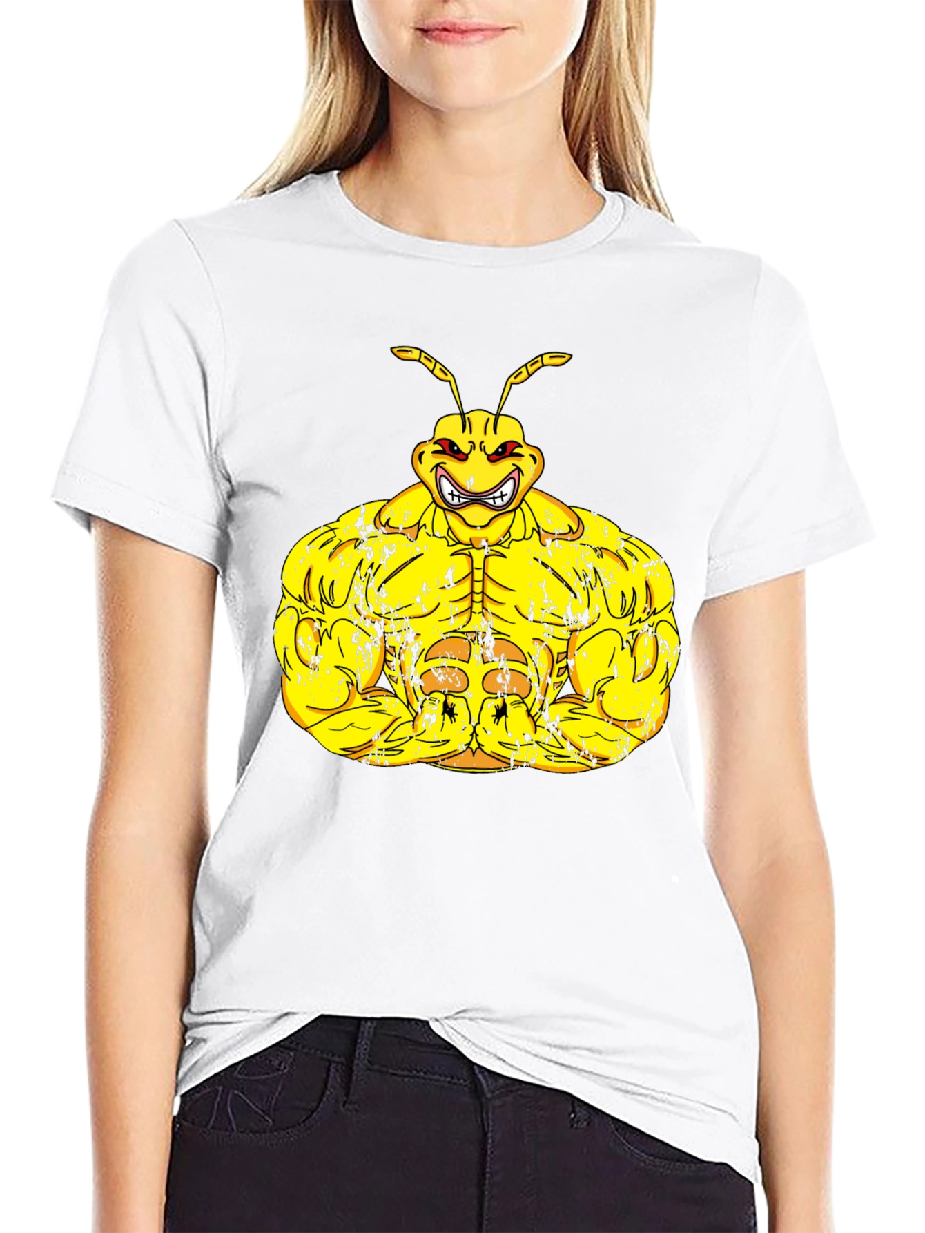 Muscle Ant Graphic Black T-Shirt